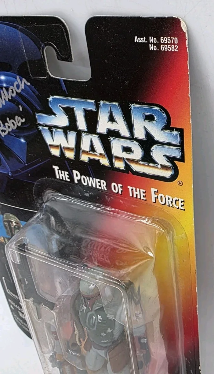 AUTOGRAPHED 1995 STAR WARS Boba Fett Figure JEREMY BULLOCH, изображение 2