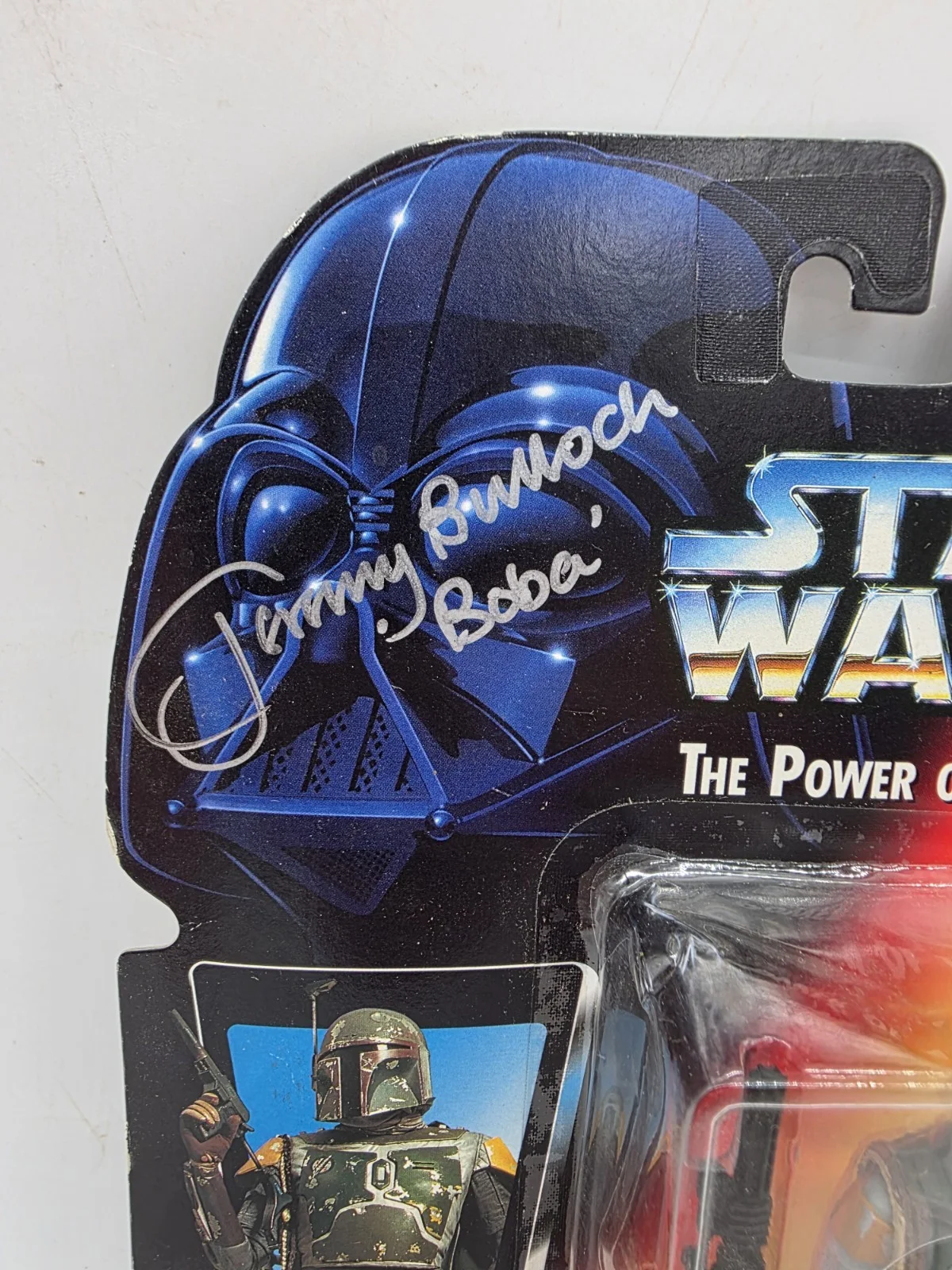 AUTOGRAPHED 1995 STAR WARS Boba Fett Figure JEREMY BULLOCH, изображение 3