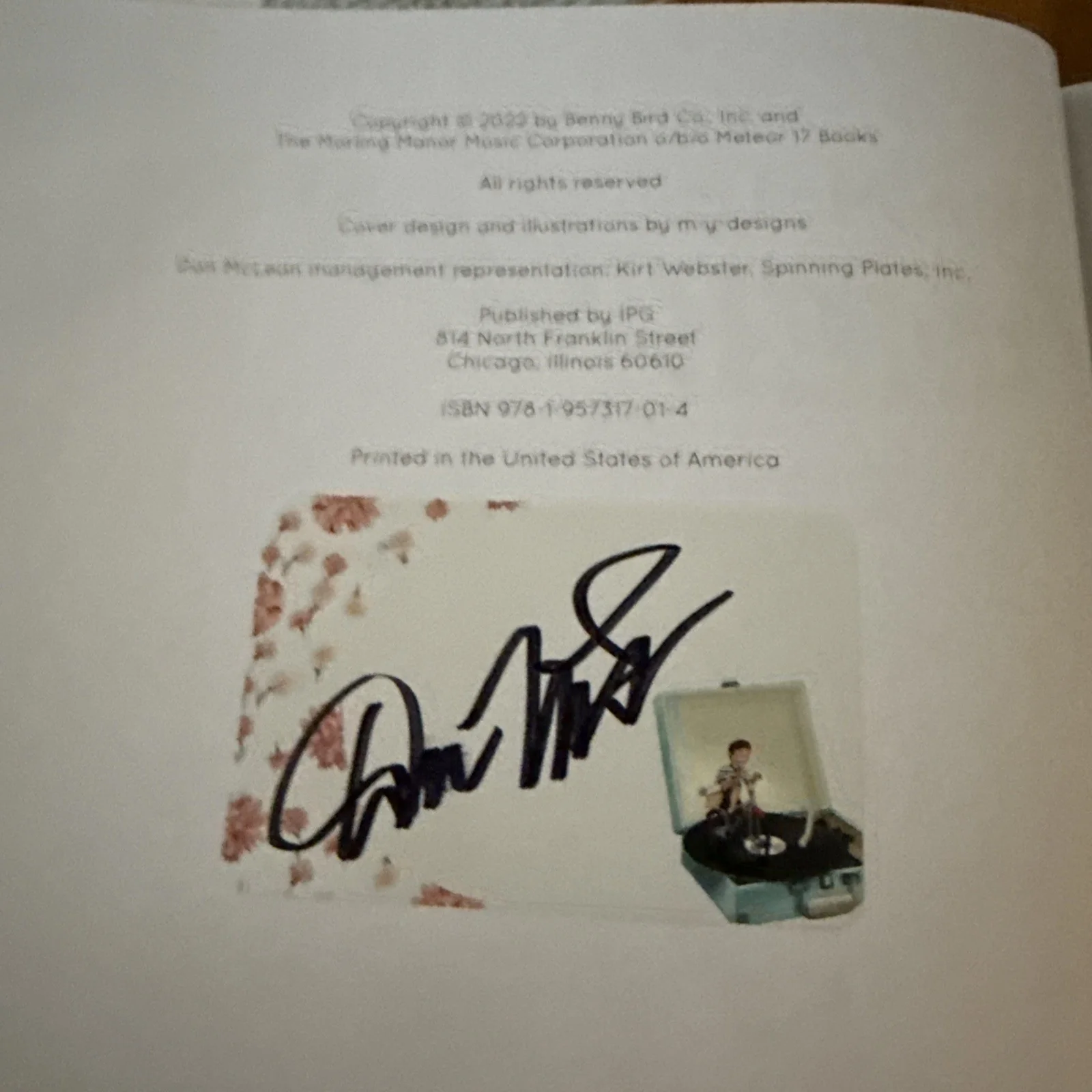 DON MCLEAN autographed signed hardcover book. Autographed is a book plate., изображение 5