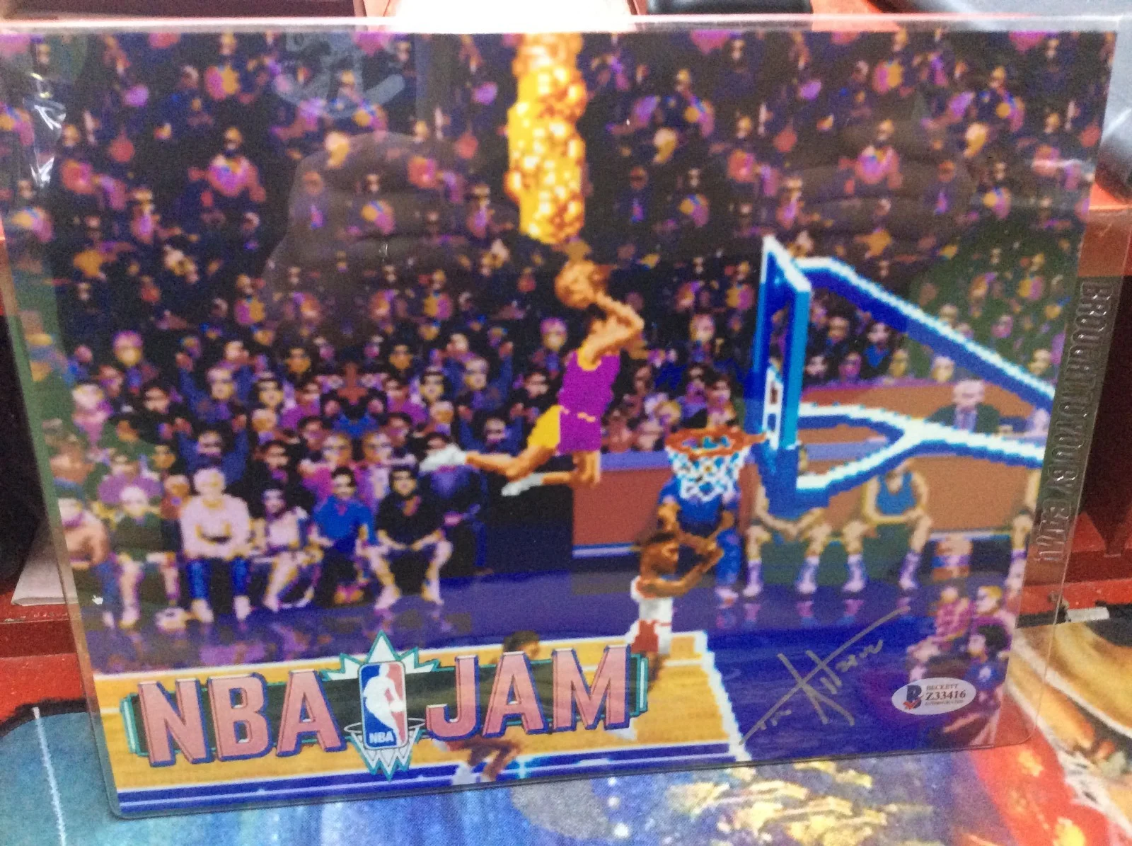 Tim Kitzrow — NBA Jam Voice Actor Tim Kitzrow Signed 8x10 With Beckett COA