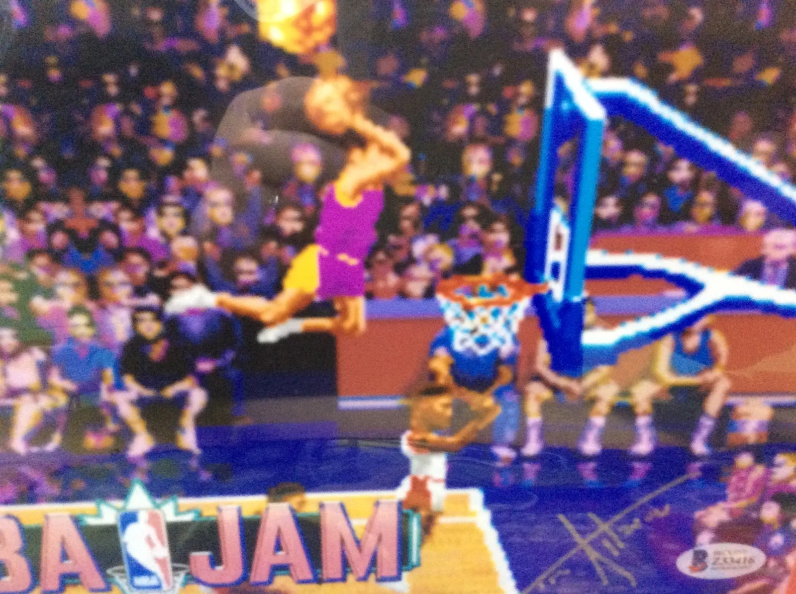 Tim Kitzrow — NBA Jam Voice Actor Tim Kitzrow Signed 8x10 With Beckett COA, image 3