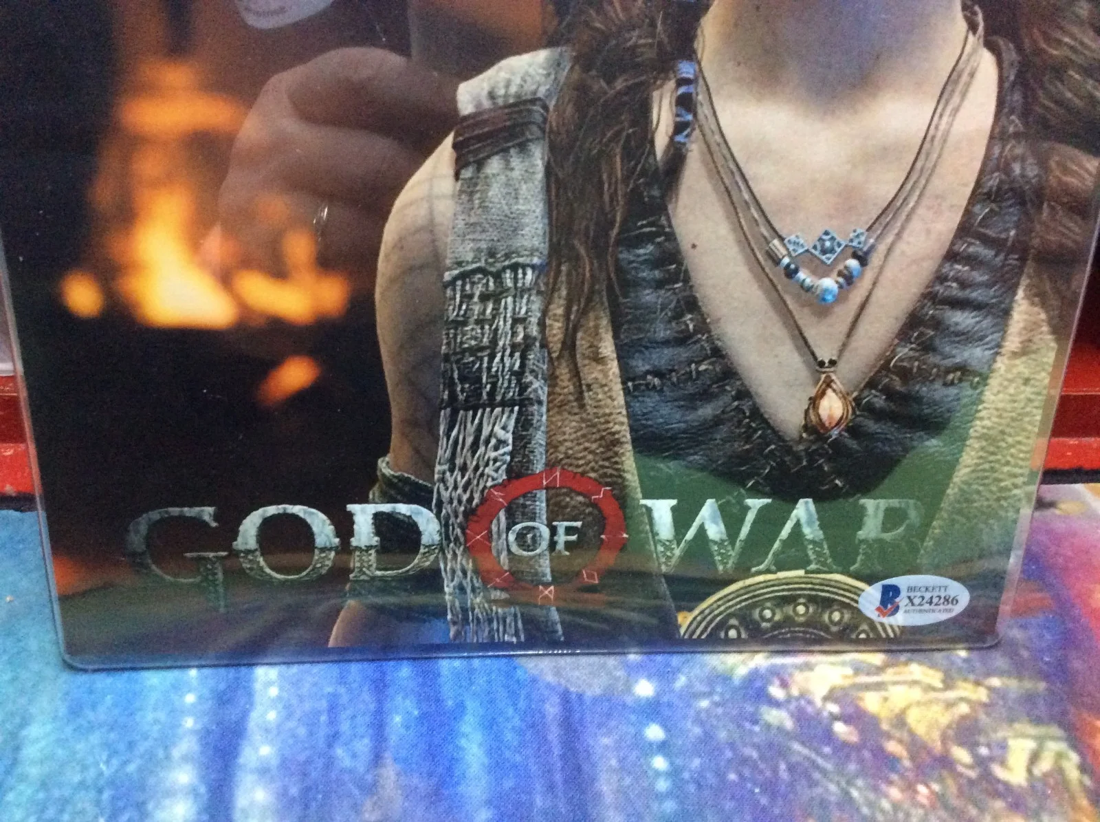 DANIELLE BISUTTI/FREYA BAM BOX GAMER SIGNED 8x10 AUTO BECKETT COA GOD of WAR, image 3