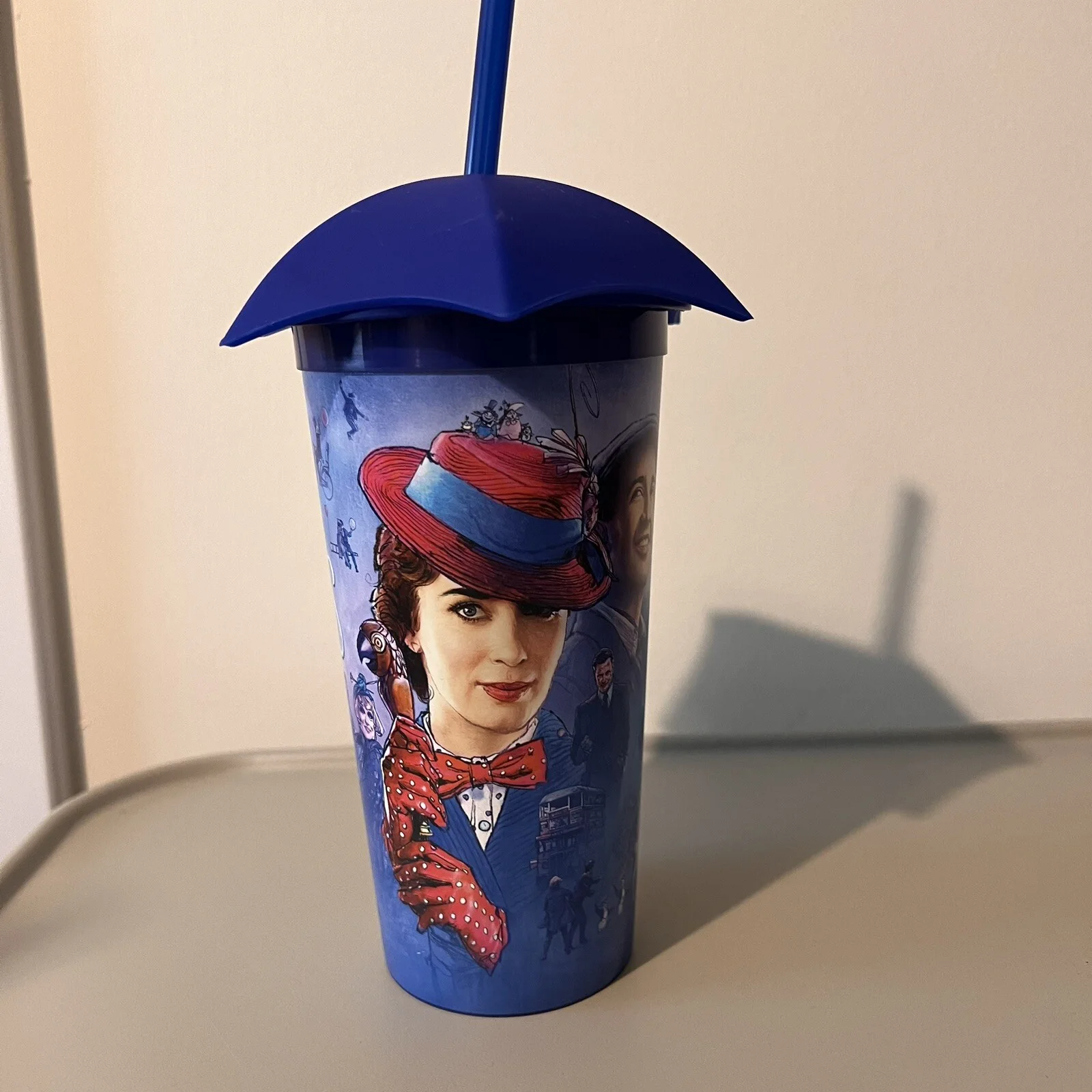 Disney Mary Poppins Returns Film Promotional Cinema Cup with Lid & Straw 2018, изображение 2