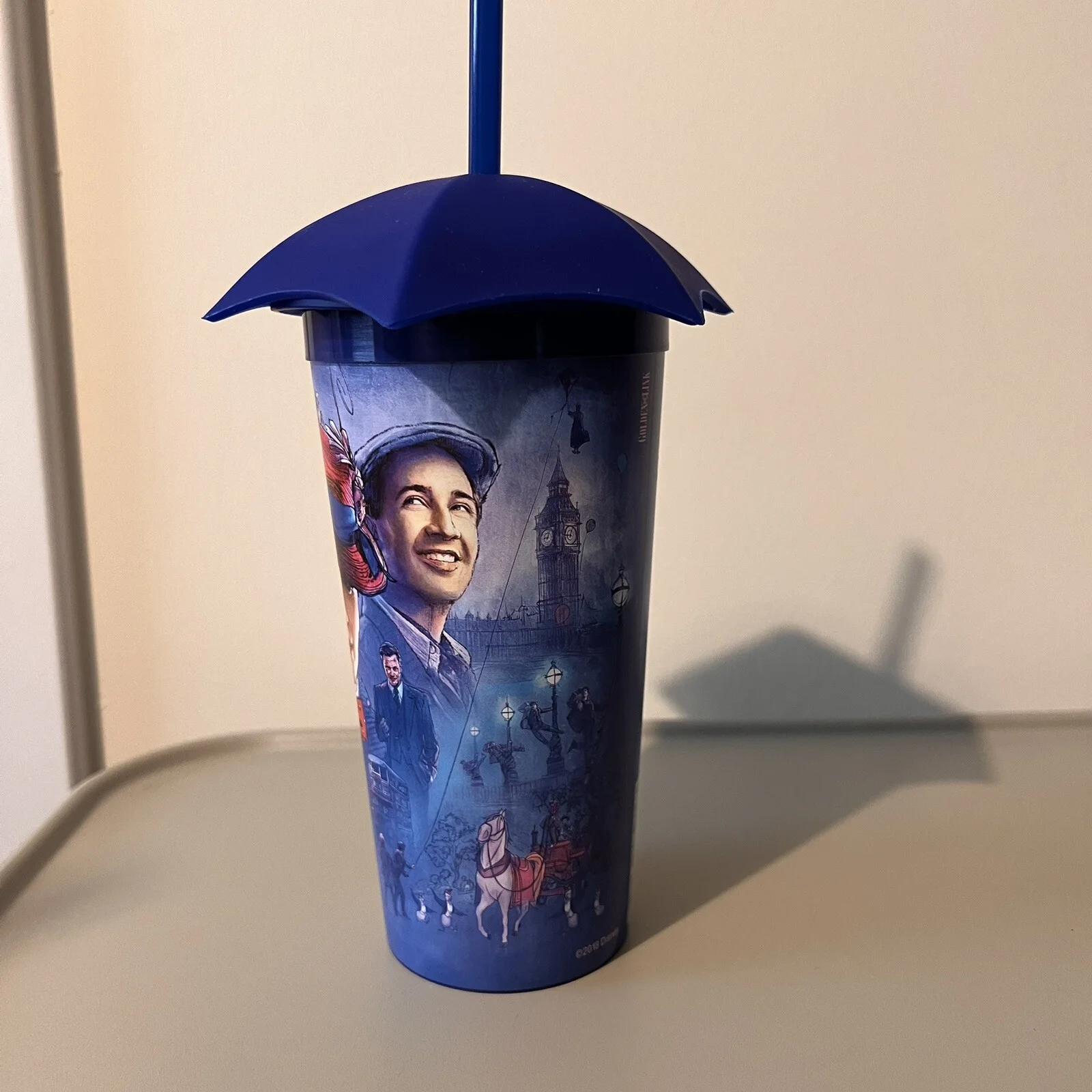 Disney Mary Poppins Returns Film Promotional Cinema Cup with Lid & Straw 2018, изображение 3