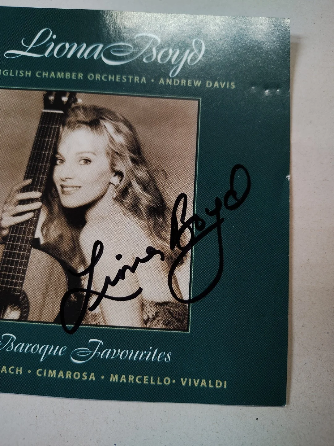 Liona Boyd Signed CD Inlay No CD Included, image 2