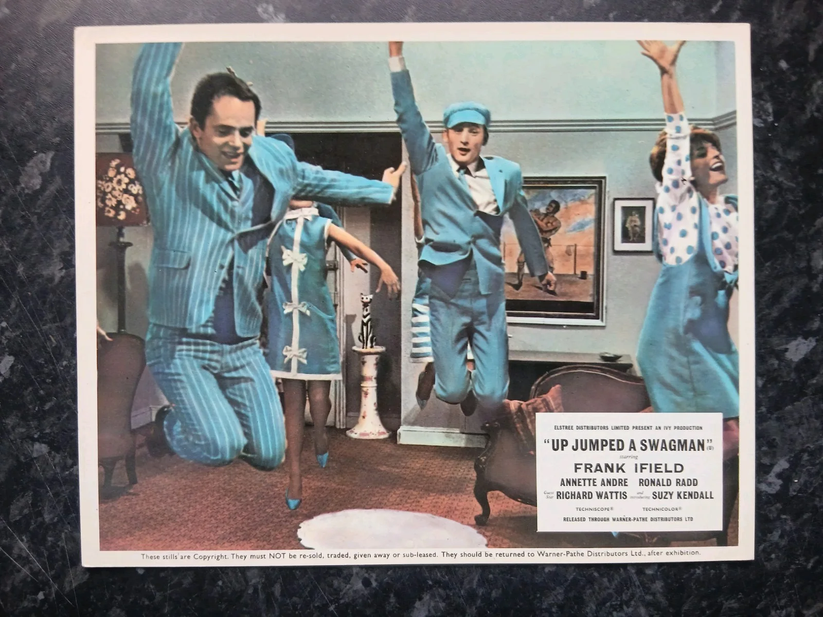 UP JUMPED A SWAGMAN, SET OF 8 LOBBY CARDS. FRANK IFIELD., image 2