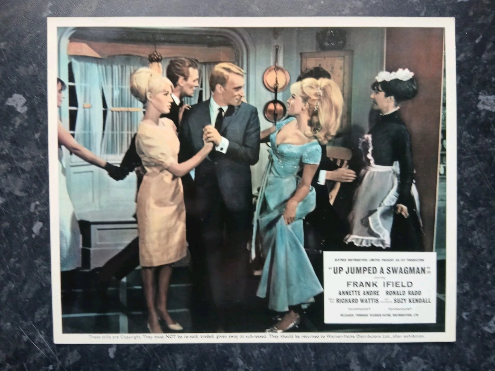 UP JUMPED A SWAGMAN, SET OF 8 LOBBY CARDS. FRANK IFIELD., image 3