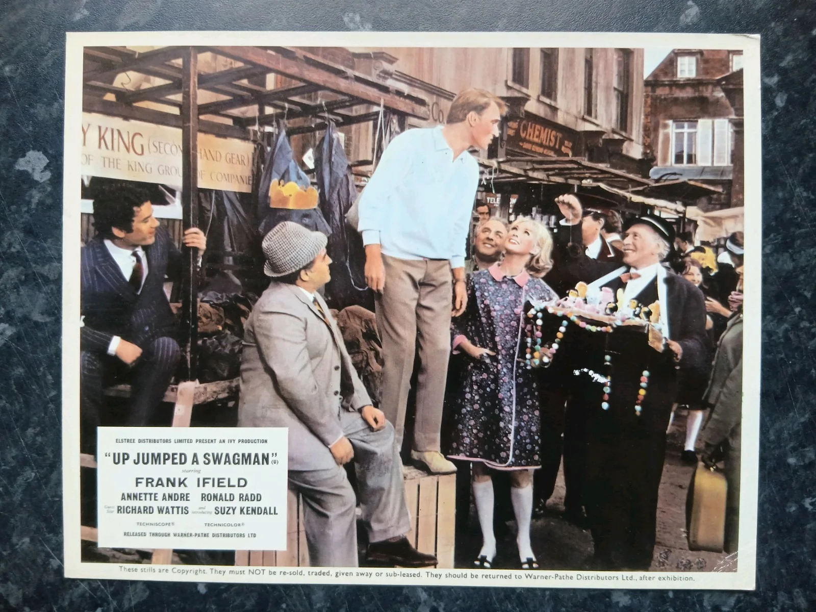 UP JUMPED A SWAGMAN, SET OF 8 LOBBY CARDS. FRANK IFIELD., image 5