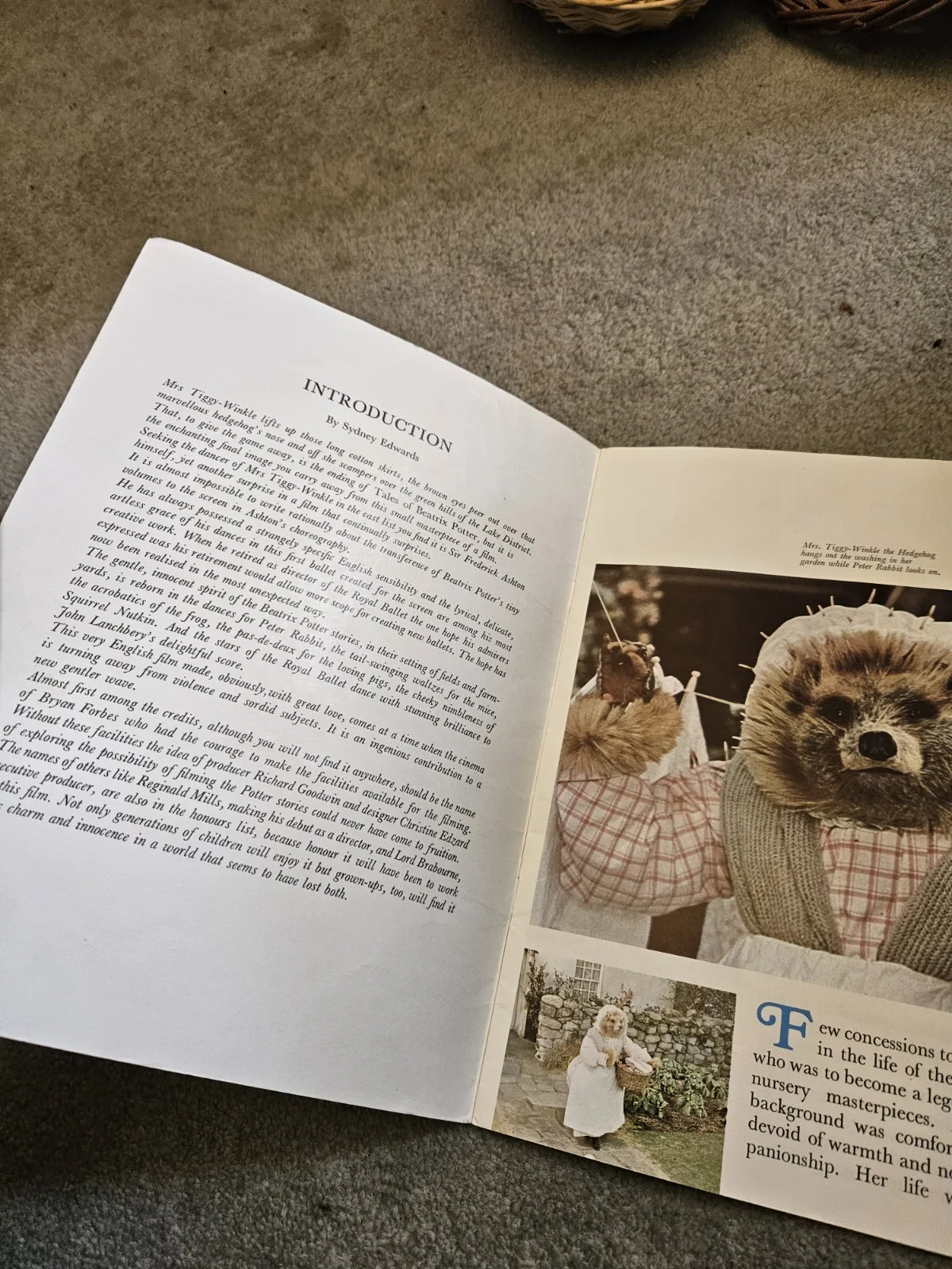 TALES OF BEATRIX POTTER EMI FILM PROGRAMME BY SYDNEY EDWARDS 1971 PAPERBACK BOOK, изображение 4