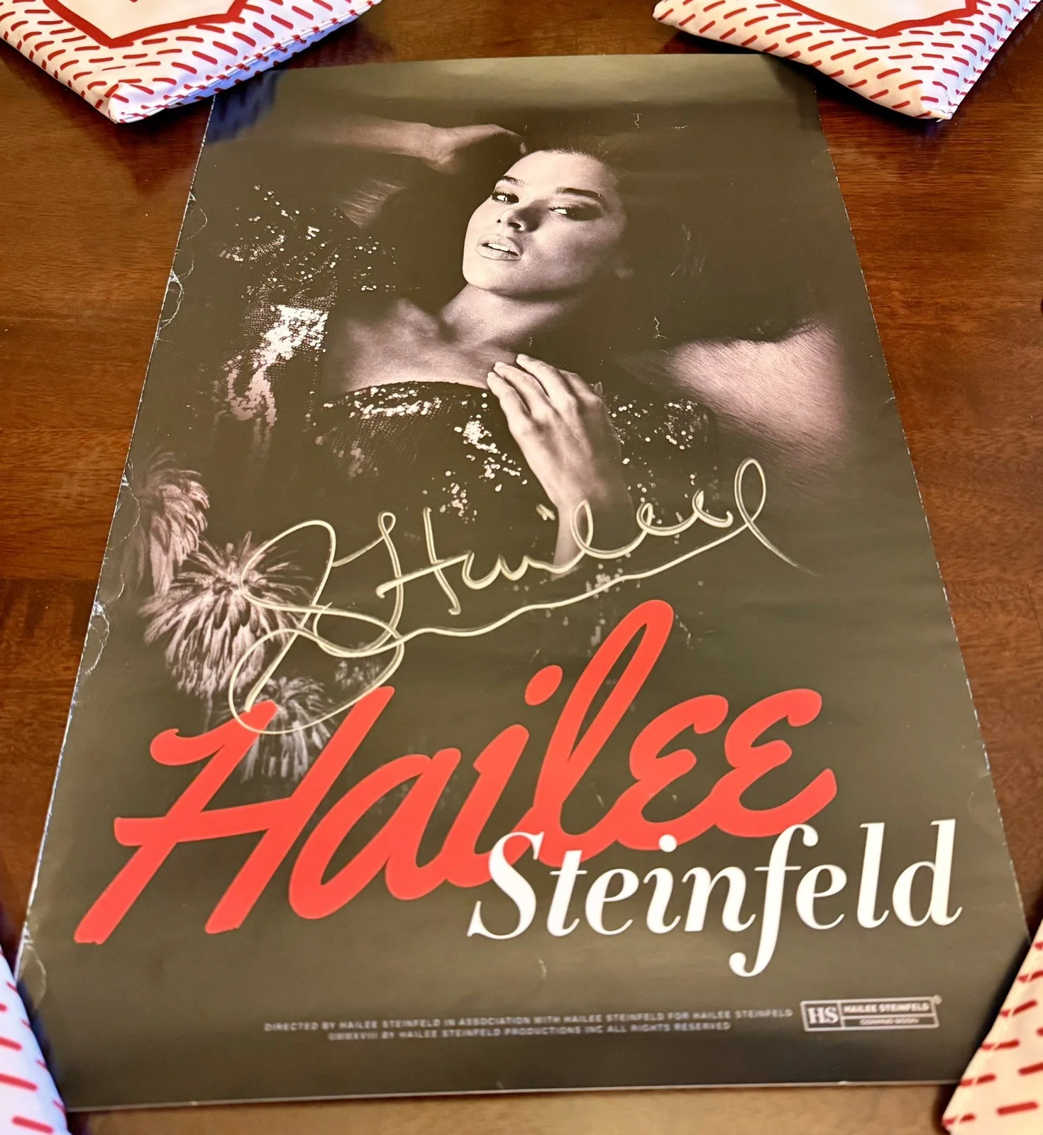 Hailee Steinfeld — ❤️❤️Hailee Steinfeld Signed Autograph 11x17 Meet & Greet Promo Poster❤️❤️