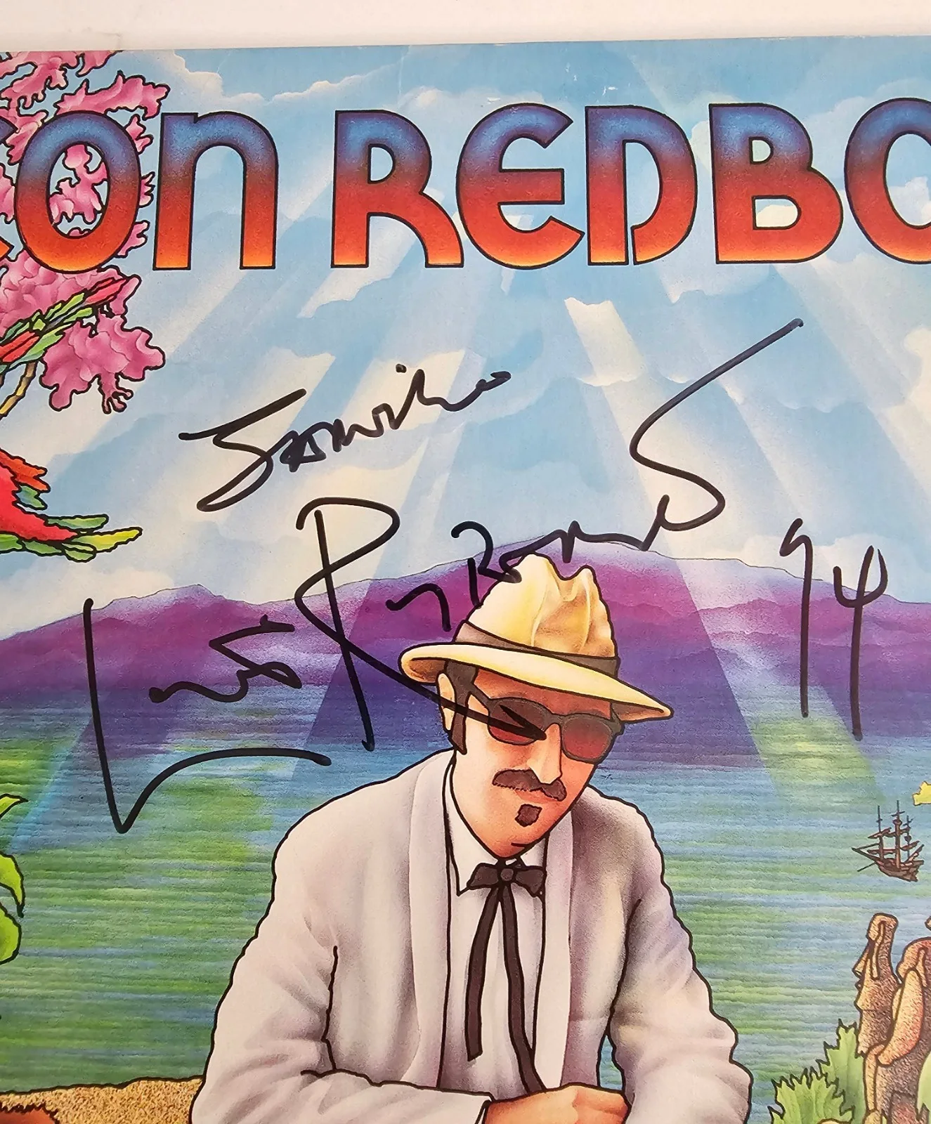 LEON REDBONE "Red To Blue" RARE Hand Signed Autographed Record Vinyl LP, изображение 2