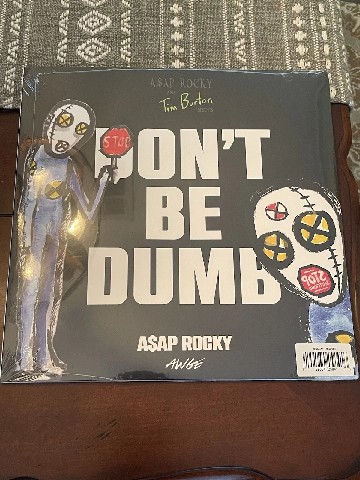 Don’t Be Dumb ASAP Rocky SIGNED 2 DISC VINYL LP SIGNED INSERT IN HAND, image 2