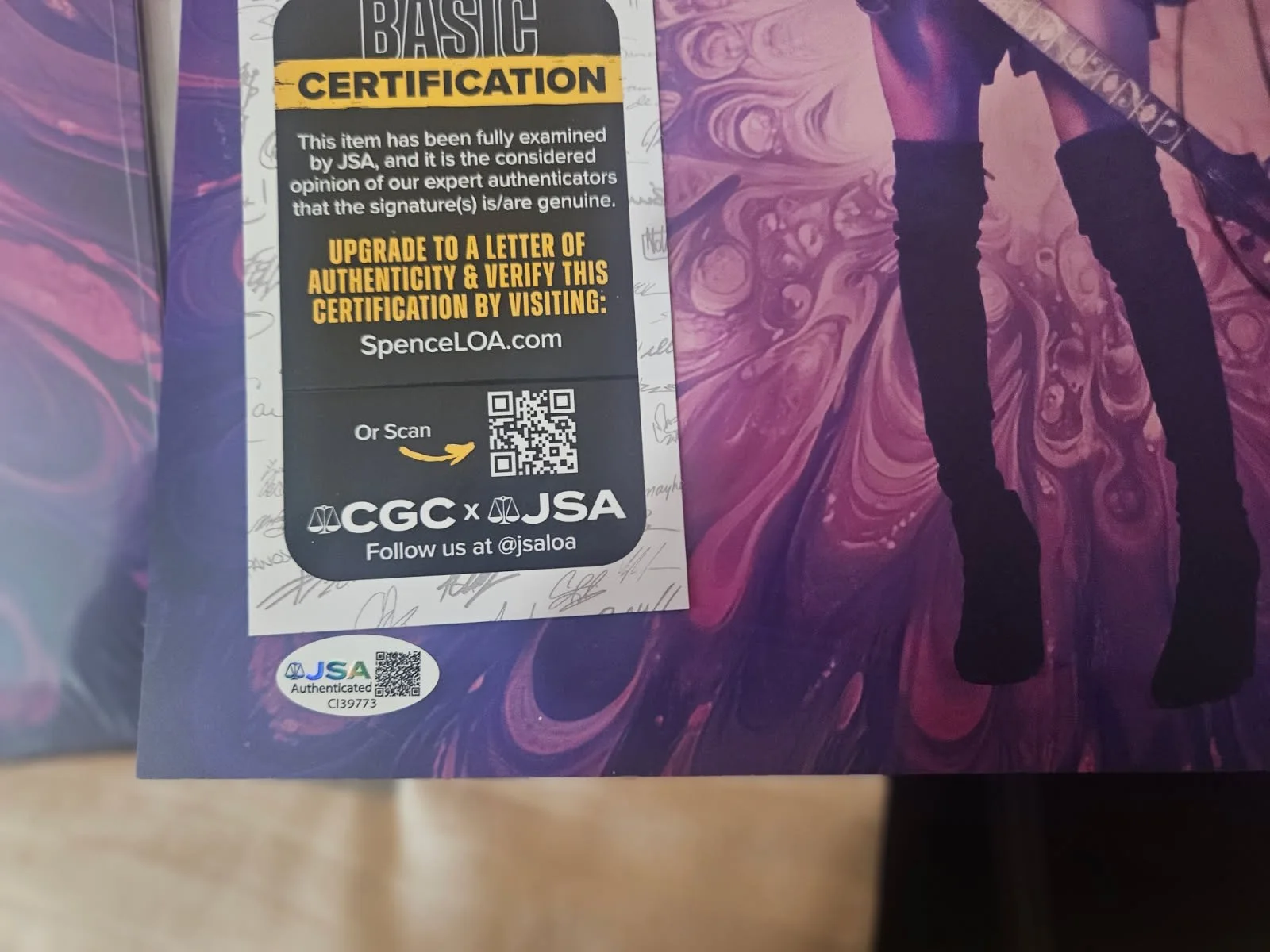 ORIANTHI: SOME KIND OF FEELING autographed insert to Album JSA Certified, изображение 2