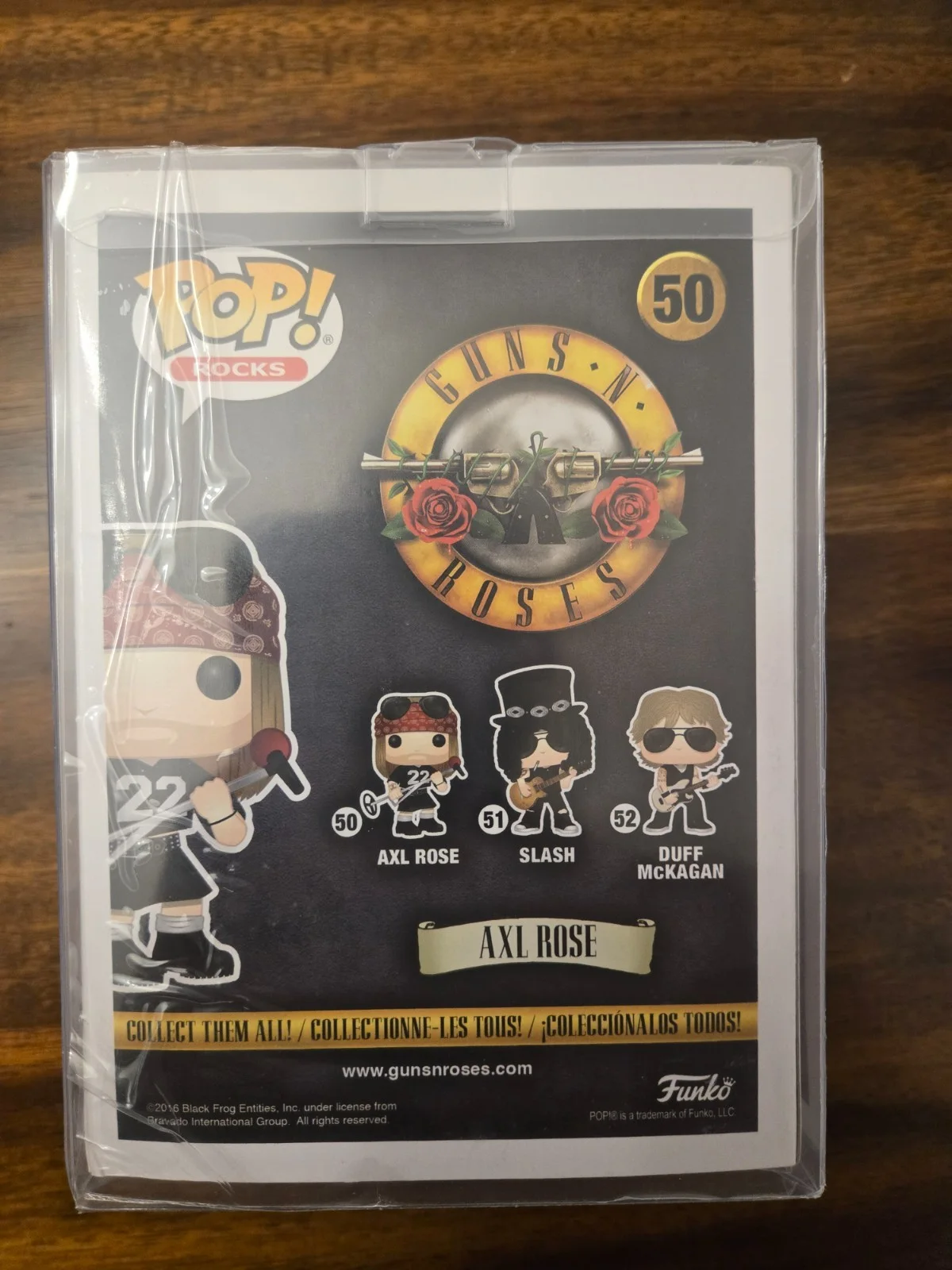 AXL ROSE Autographed Signed GUNS N ROSES Funko POP #50 Mint Condition W/ Case, image 3