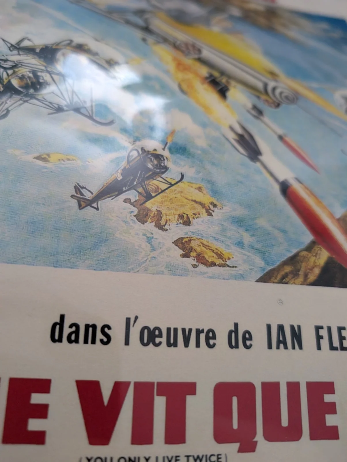 Original French Movie Poster You Only Live Twice. Purchased In Sain Paris., изображение 3