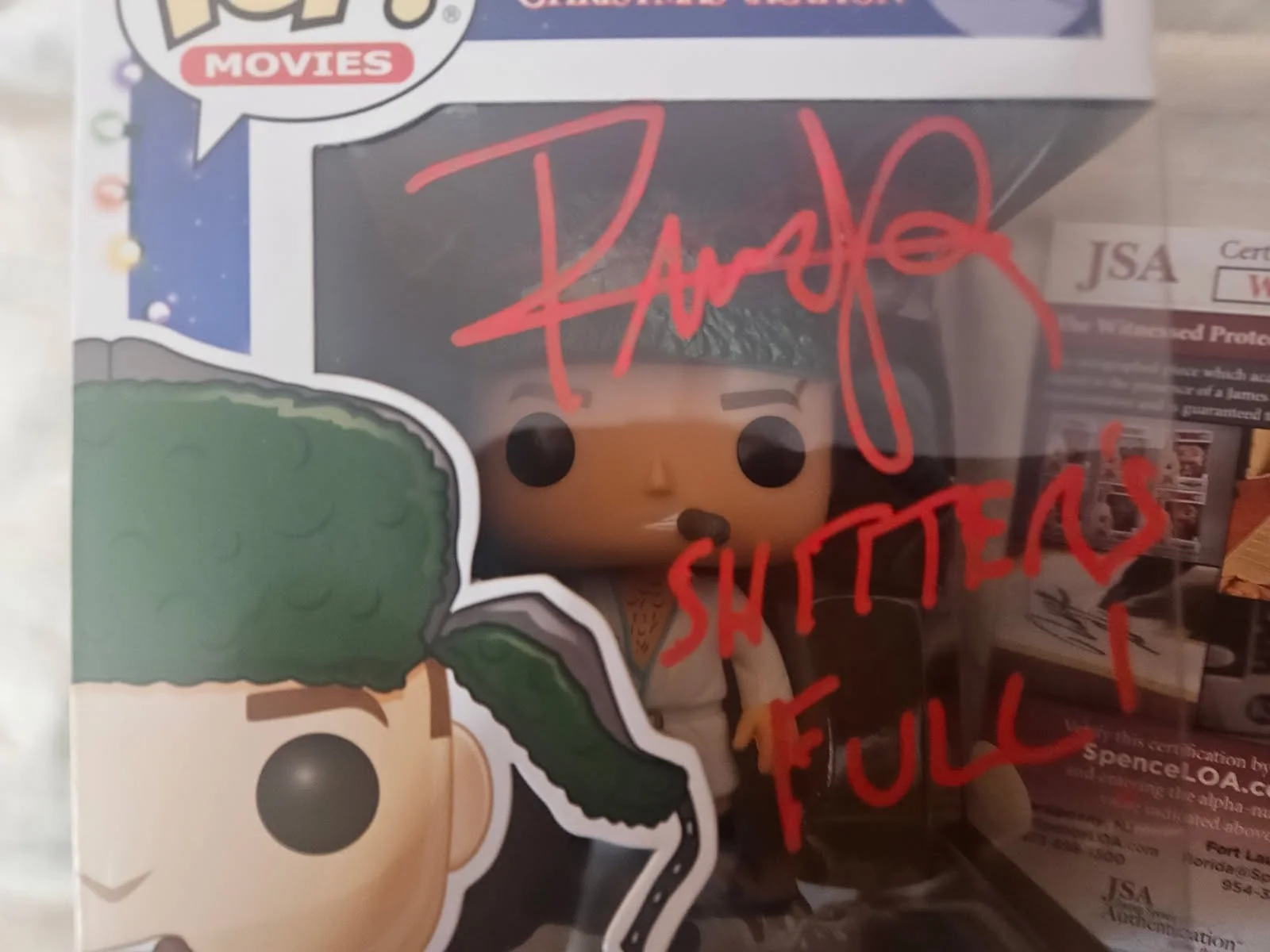 Randy Quaid — Christmas Vacation Randy Quaid autographed Shi&^&* Full added POP RED Ink JSA, изображение 2