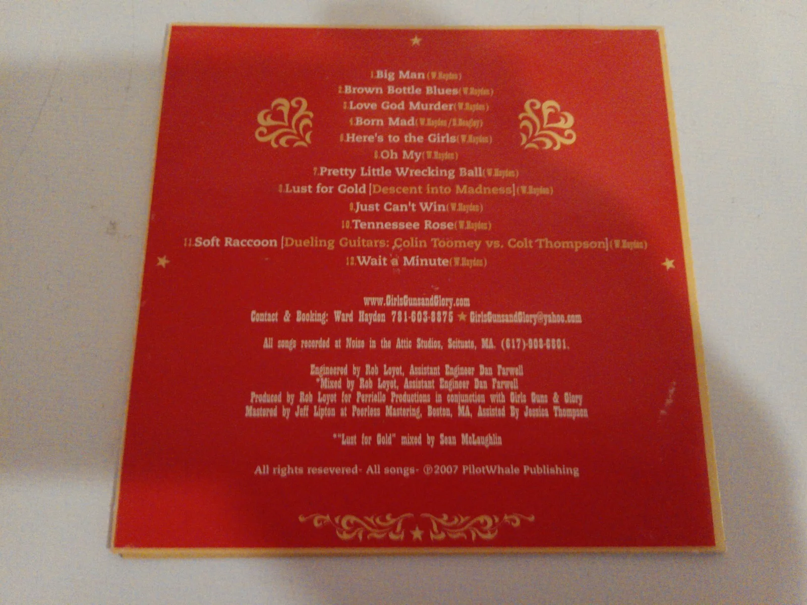 Girls Guns & Glory Autographed Signed CD Booklet ONLY, изображение 3