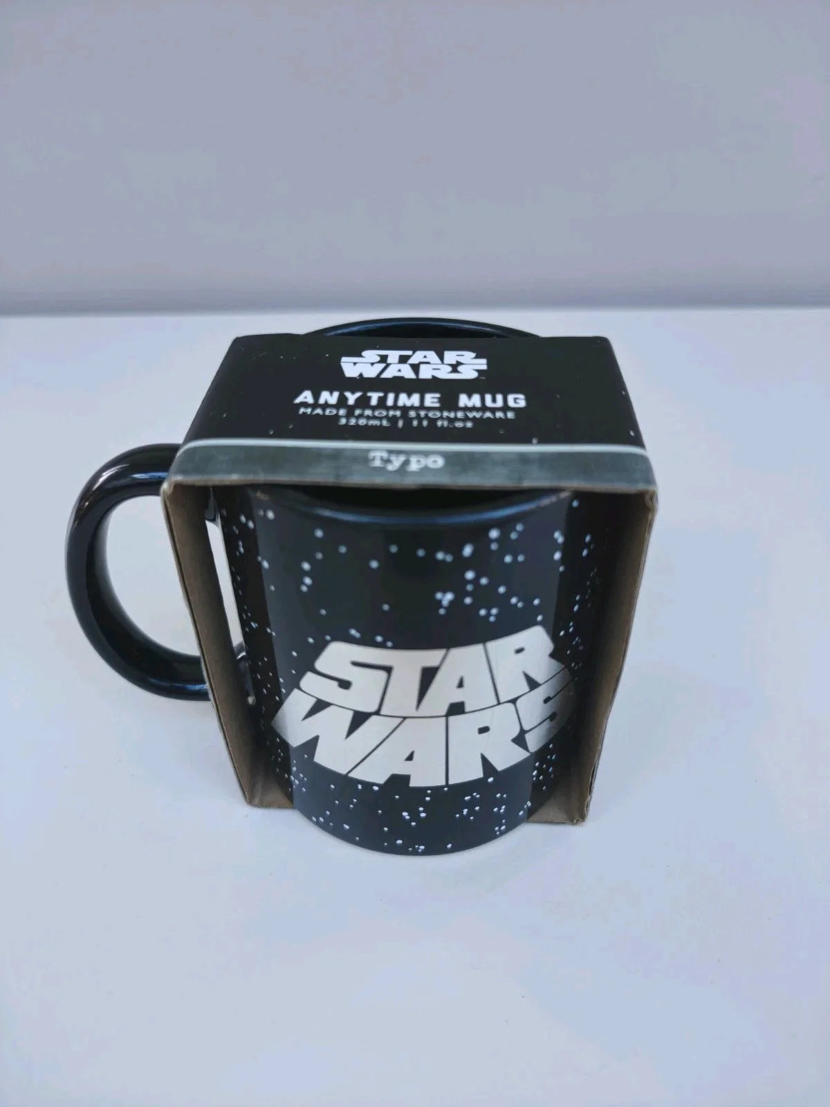 Official Star Wars Anytime Coffee Mug Typo 320ml Stoneware Disney Lucasfilm New, изображение 2