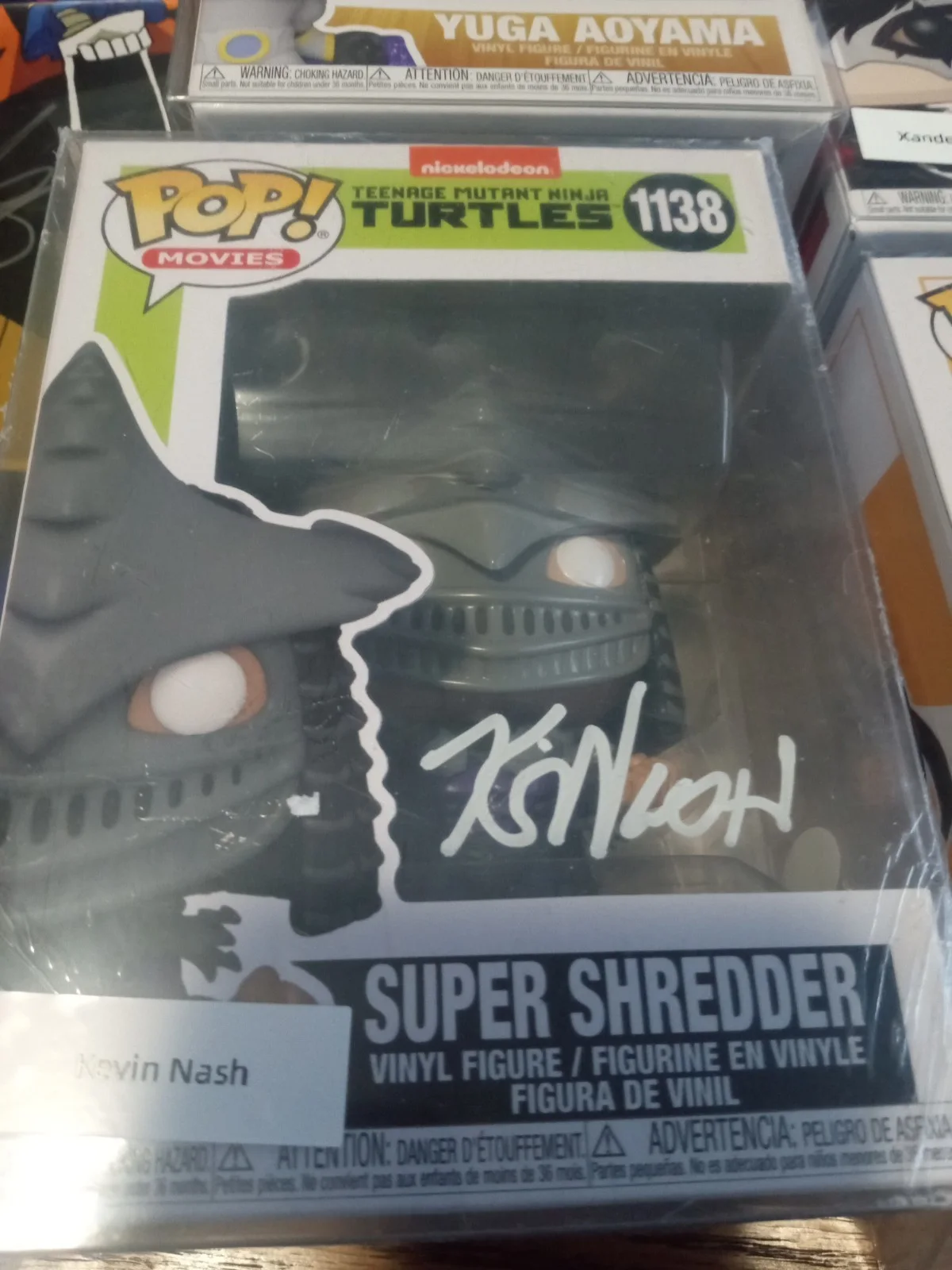 Kevin Nash — TMNT Shredder Funko Pop Kevin Nash Signed 1138 PSA COA