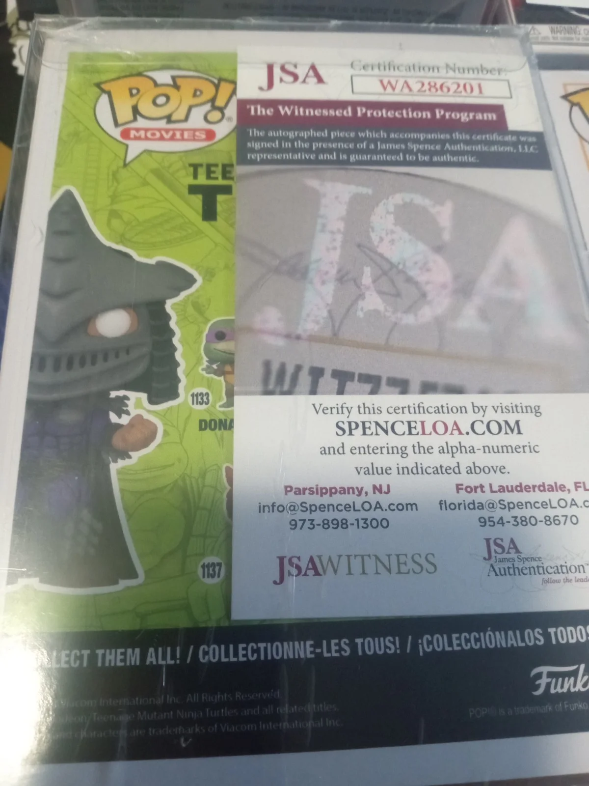 Kevin Nash — TMNT Shredder Funko Pop Kevin Nash Signed 1138 PSA COA, изображение 3