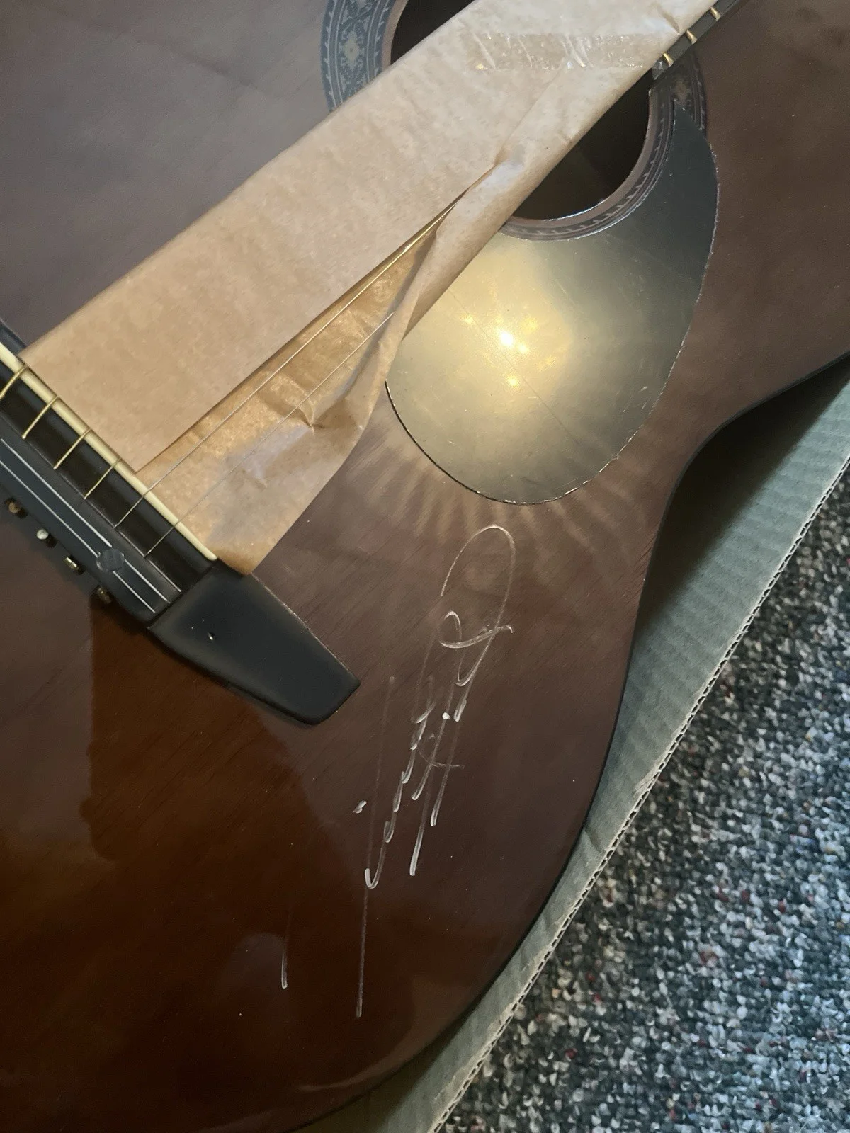 Vince Gill (The Eagles) Signed Guitar *When I Call Your Name*, image 3
