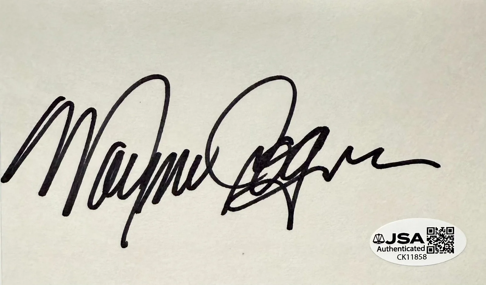 Wayne Rogers — WAYNE ROGERS Autograph Signed 3x5 INDEX CARD COMBAT! M*A*S*H JSA CERTIFIED, image 3