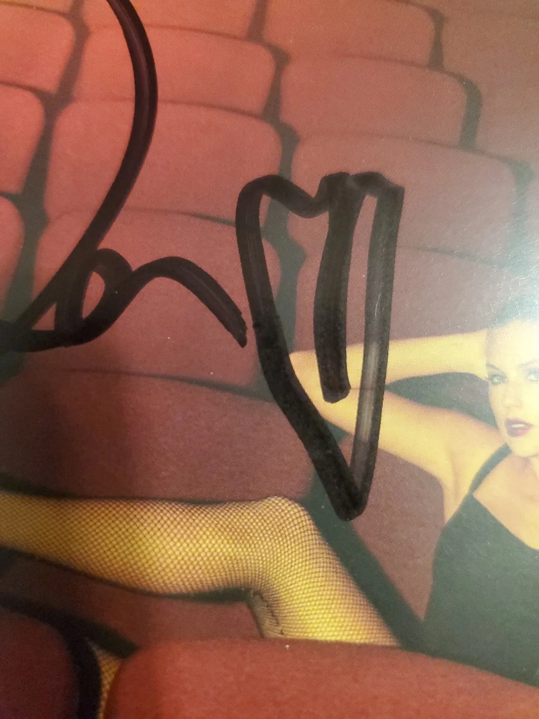 Taylor Swift The Life Of A Showgirl signed cd photo #4 DOUBLE HEART P, изображение 3