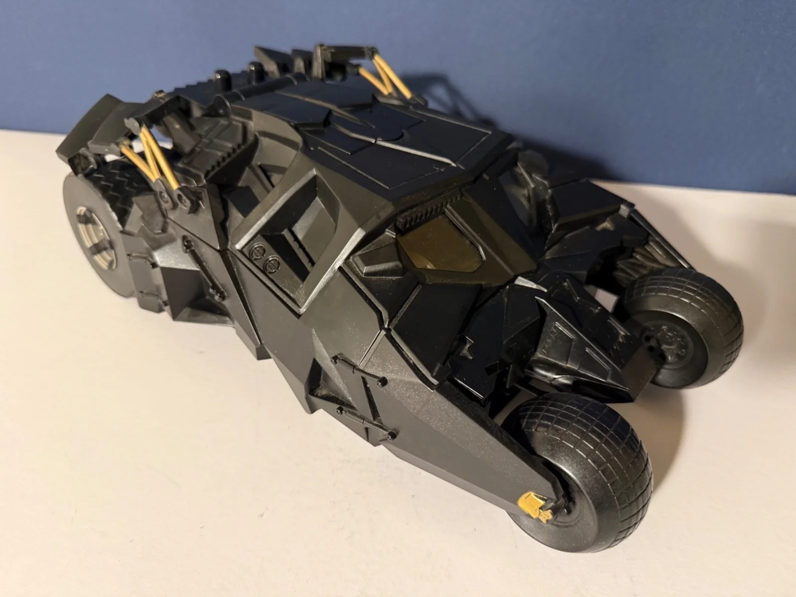 BATMAN Stealth Launch Batmobile Bat-Pod 2008 Mattel bike Tumbler & figure Bale, изображение 3