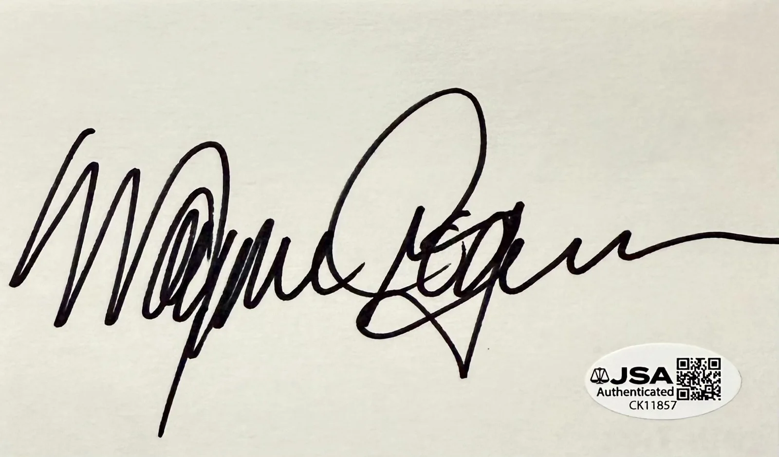 Wayne Rogers — WAYNE ROGERS Autograph Signed 3x5 INDEX CARD Trapper John M*A*S*H JSA CERTIFIED