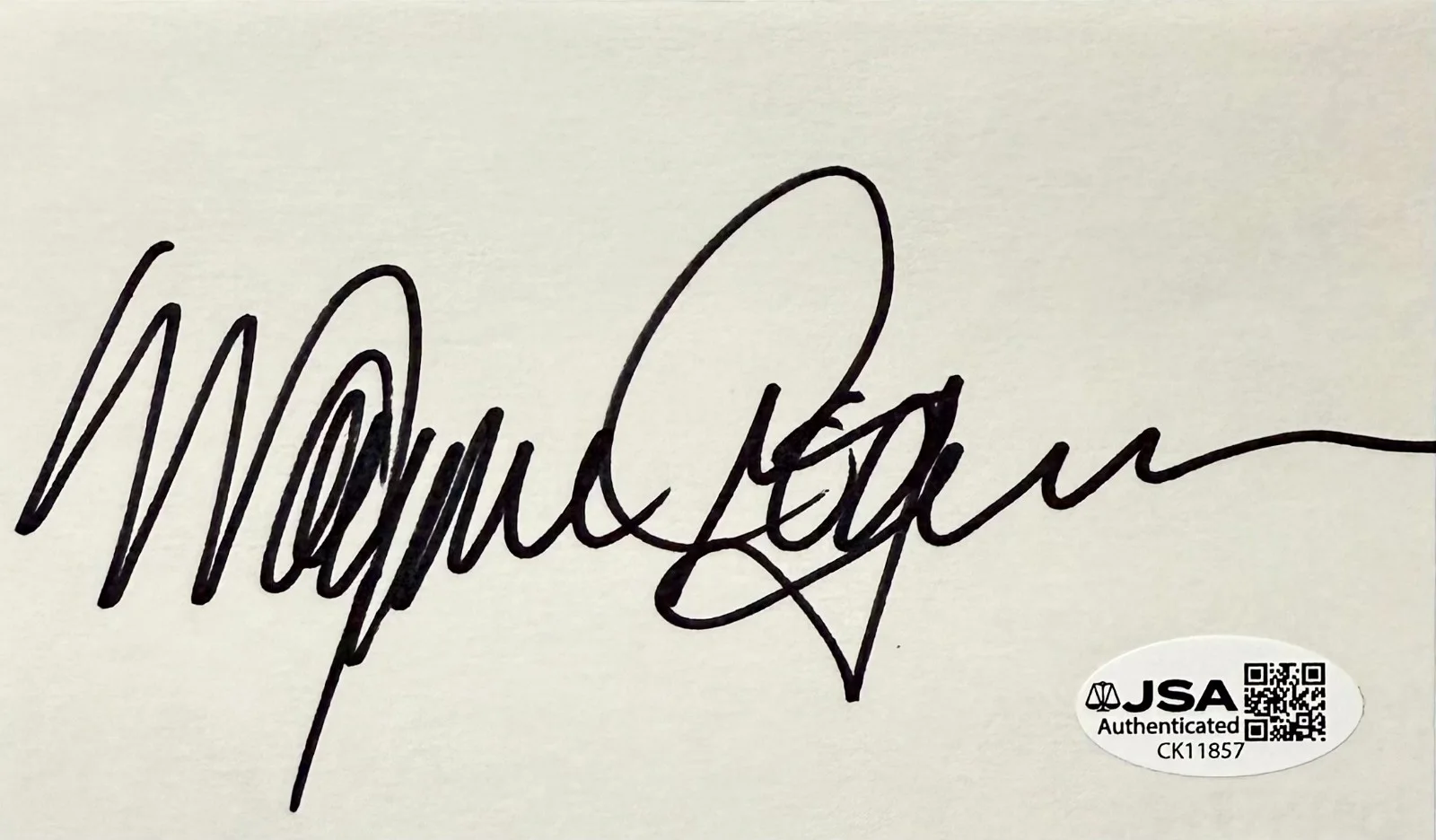 Wayne Rogers — WAYNE ROGERS Autograph Signed 3x5 INDEX CARD Trapper John M*A*S*H JSA CERTIFIED, image 3