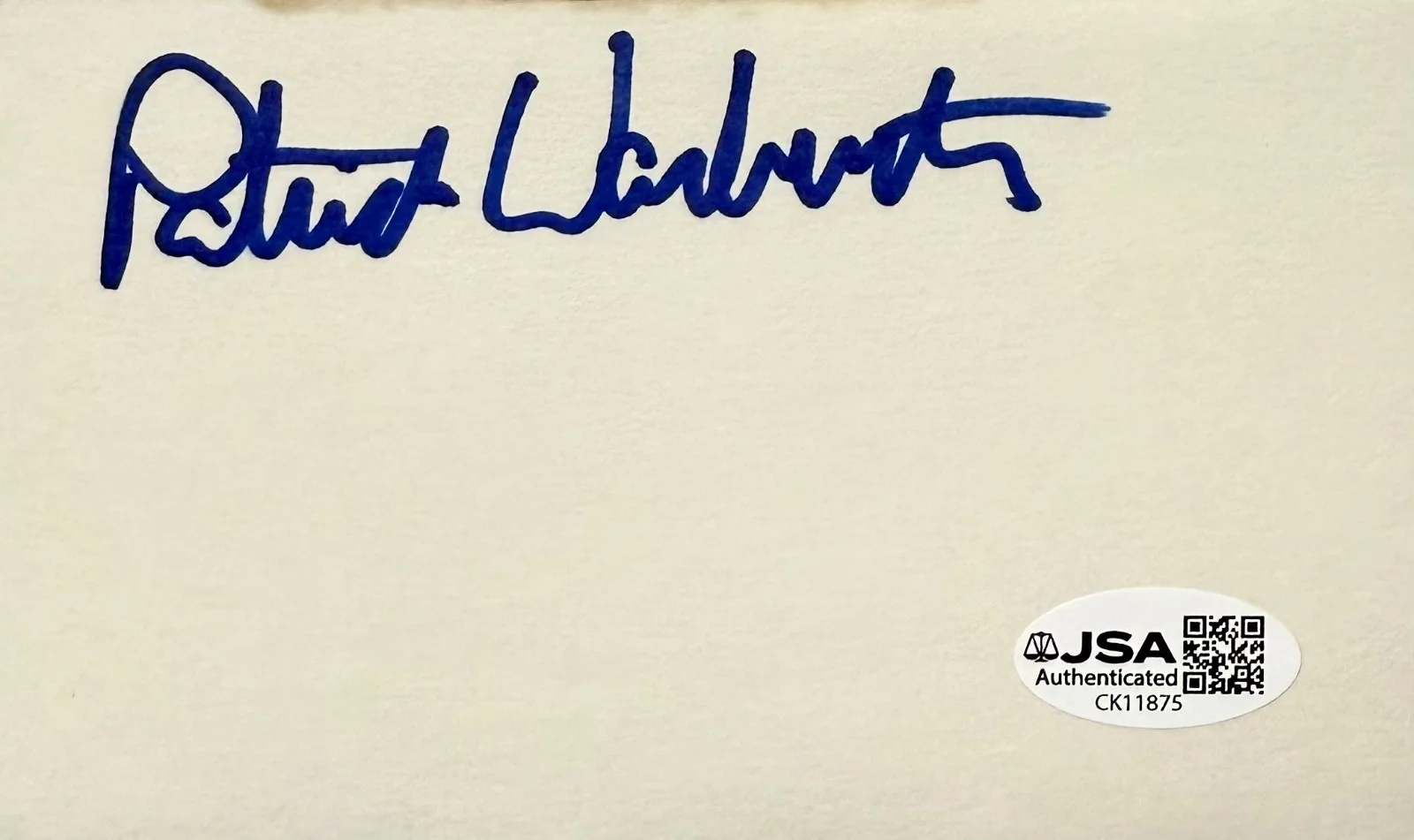 Patrick Warburton — PATRICK WARBURTON Signed Autograph 3"x 5" INDEX CARD FAMILY GUY JSA CERTIFIED, изображение 3