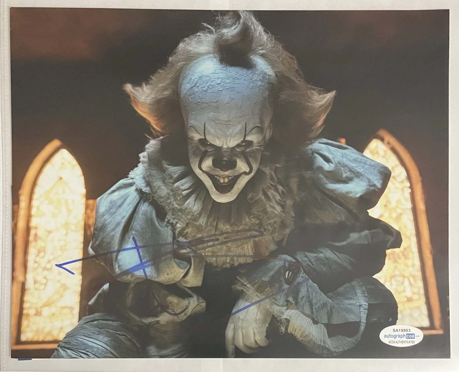 Bill Skarsgård — Bill Skarsgard “IT” (2017) AUTOGRAPH ‘Pennywise’ Signed 8x10 Photo ACOA, изображение 4
