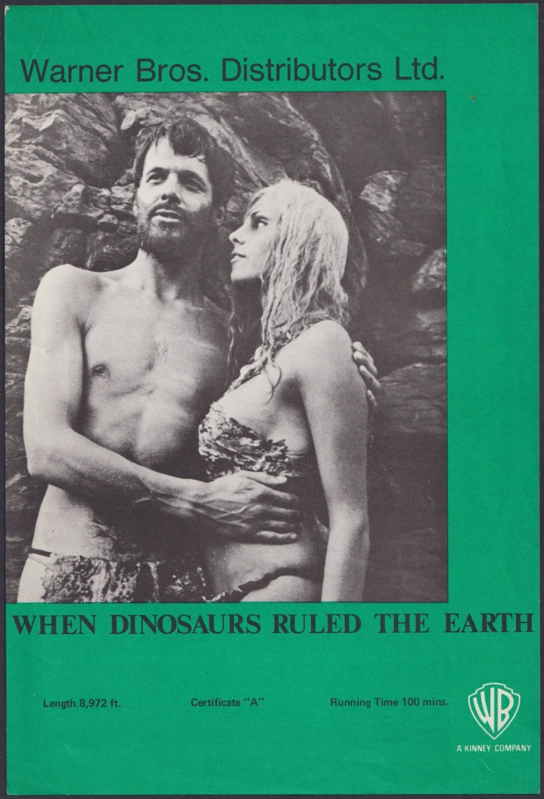 When Dinosaurs Ruled the Earth 1x ORIGINAL UK FOH Card + Press Sheet HAMMER 1970, изображение 2