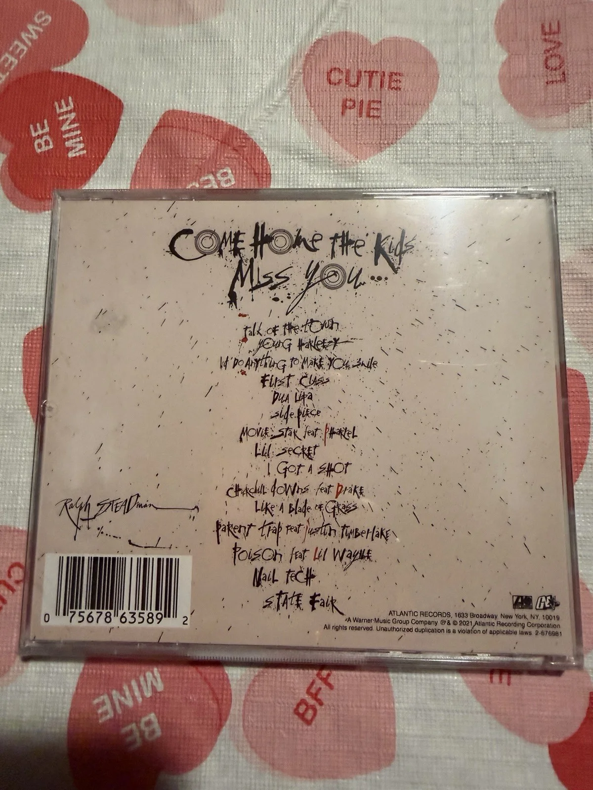 Jack Harlow Signed Come Home The Kids Miss You CD Sealed, image 2