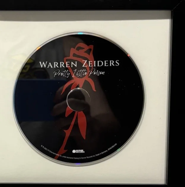 Warren Zeiders Signed CD Framed Pretty Little Poison JSA Authntic Autographed, image 2