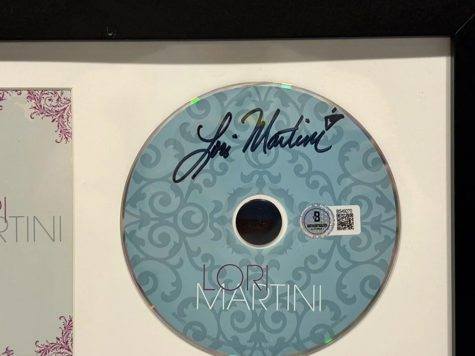 Lori Martini Signed CD Framed Dance Moms Autograph Beckett Authentic, image 2