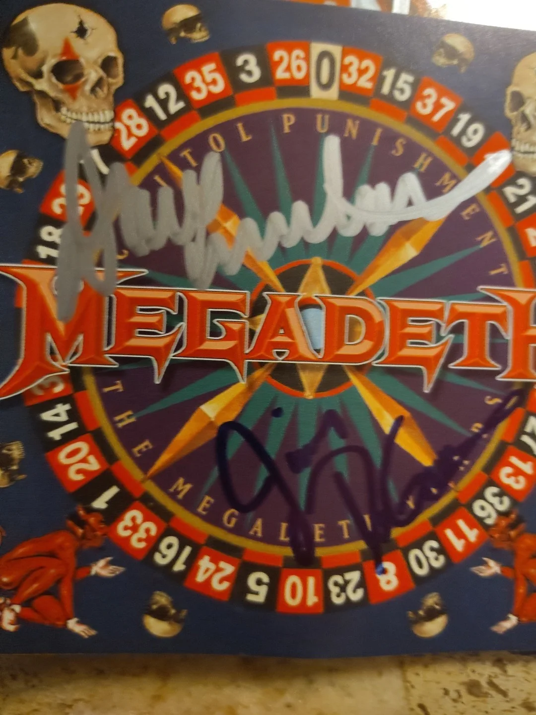 Megadeth Dave Mustaine Signed Peace Sells Cd Booklet Autographed. Jimmy Degrasso, image 3