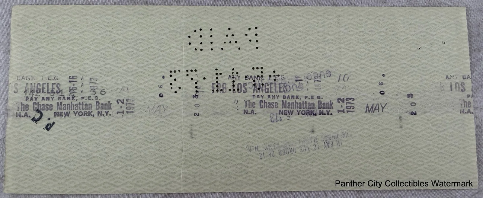 1973 Signed Check Peter Shaw Angela Lansbury Hollywood Actor Actress To Gucci, image 4