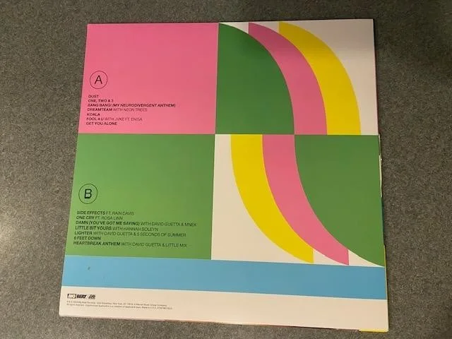 GALANTIS RX SIGNED Vinyl LP Autographed by Christian Karlsson DJ EDM Bone White, image 2