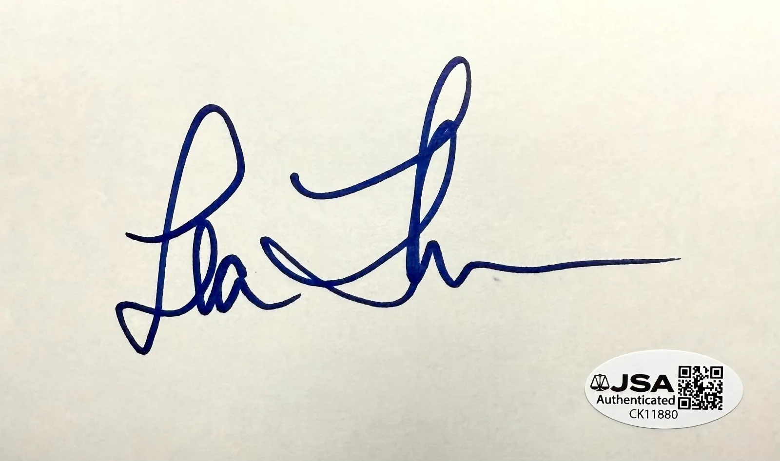 Lea Thompson — LEA THOMPSON Signed Autographed 3x5 INDEX CARD Back to the Future JSA CERTIFIED, image 3