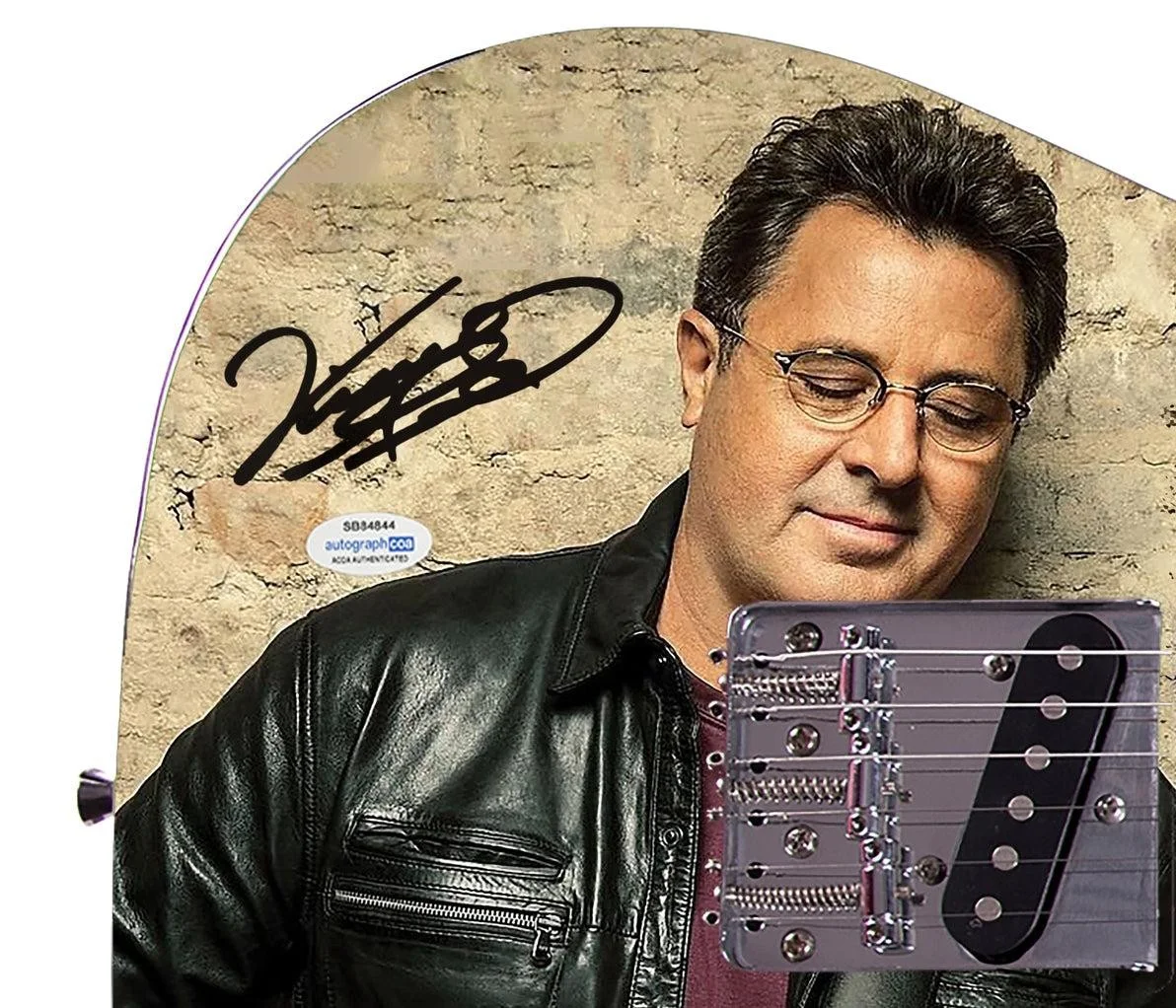 Vince Gill Signed Autographed Album LP CD Graphics Photo Guitar ACOA, изображение 4