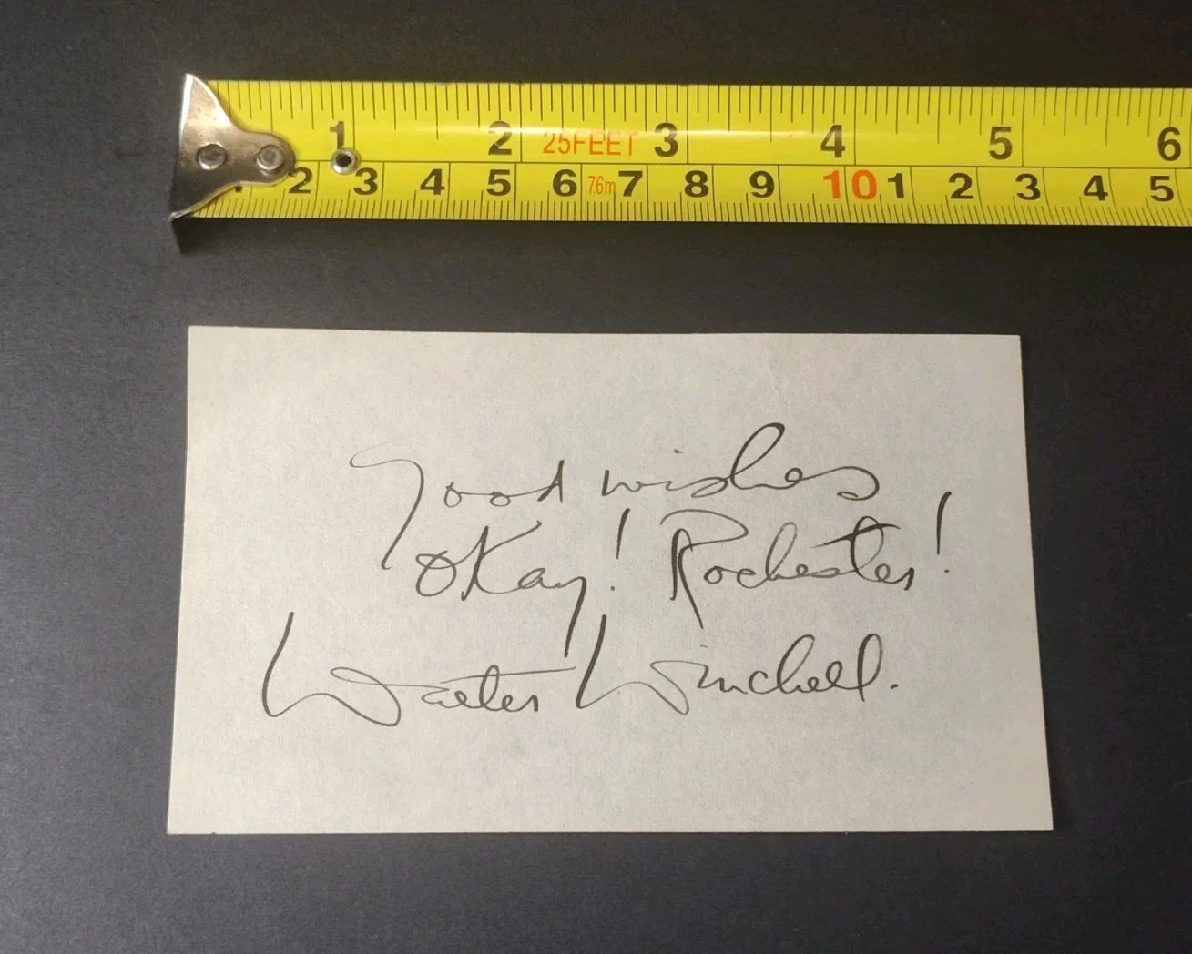 Walter Winchell - Signed Autograph Page - Gossip Columnist RIP 1972 Rochester NY, изображение 2