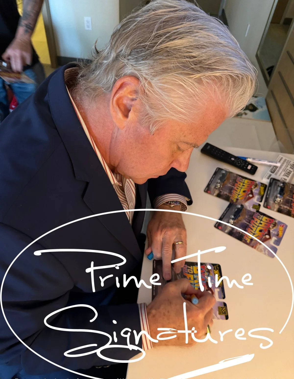 Tom Wilson — Tom Wilson Signed Hot Wheels Back to the Future Ford Super De Luxe Auto Beckett, изображение 2