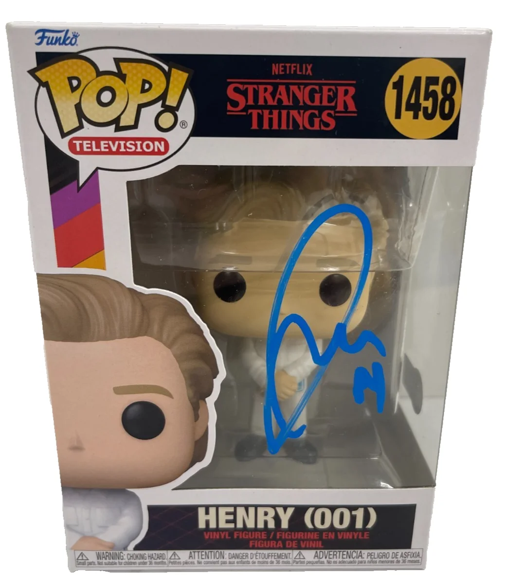 Jamie Campbell Bower — Jamie Campbell Bower Signed Henry 001 Funko Stranger Things Autograph Beckett