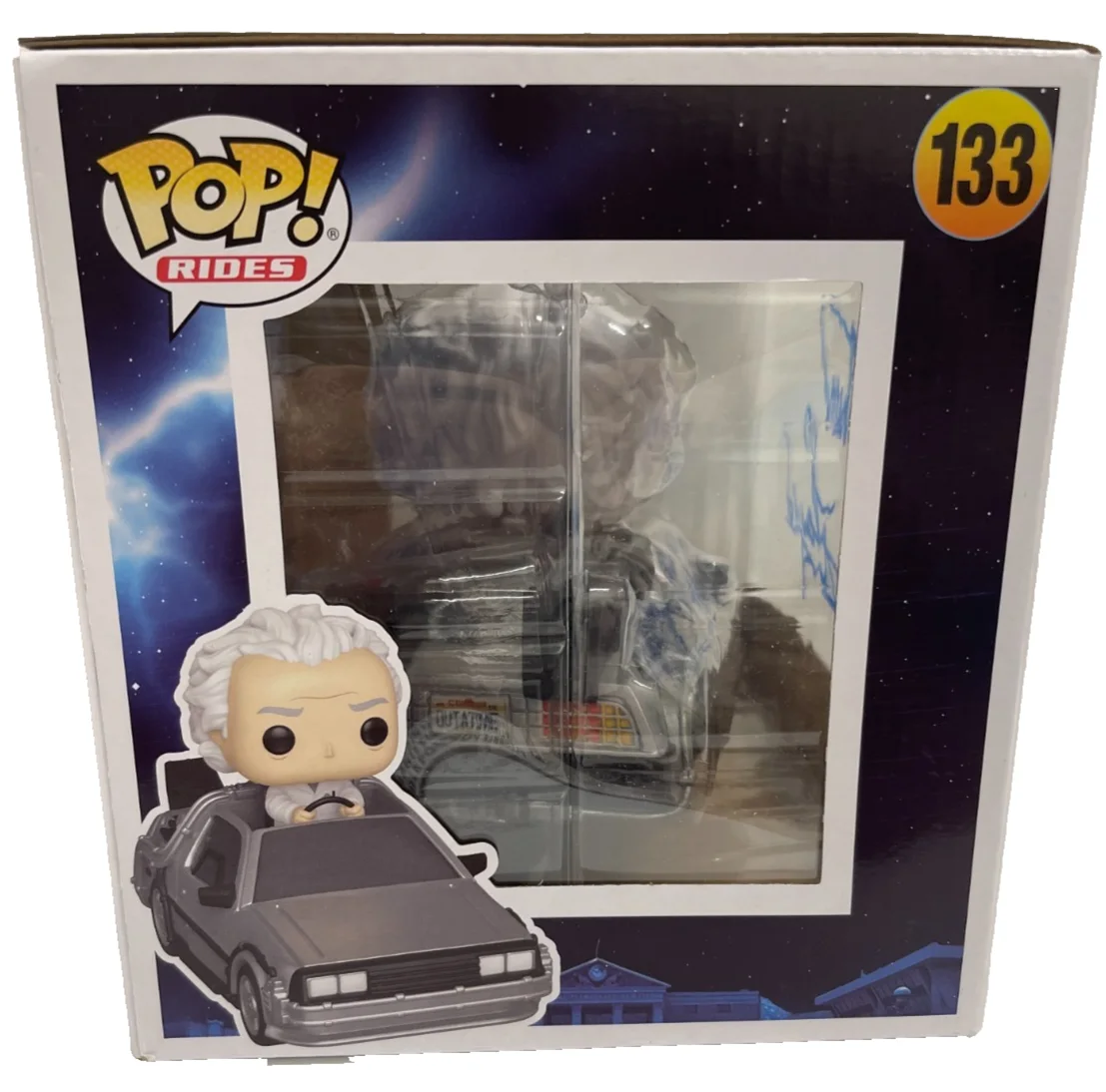 Christopher Lloyd — Christopher Lloyd Signed Pop Rides Funko Doc Time Machine Back to the Future BAS, image 2