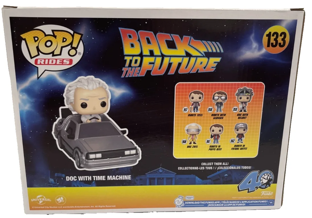 Christopher Lloyd — Christopher Lloyd Signed Pop Rides Funko Doc Time Machine Back to the Future BAS, image 3