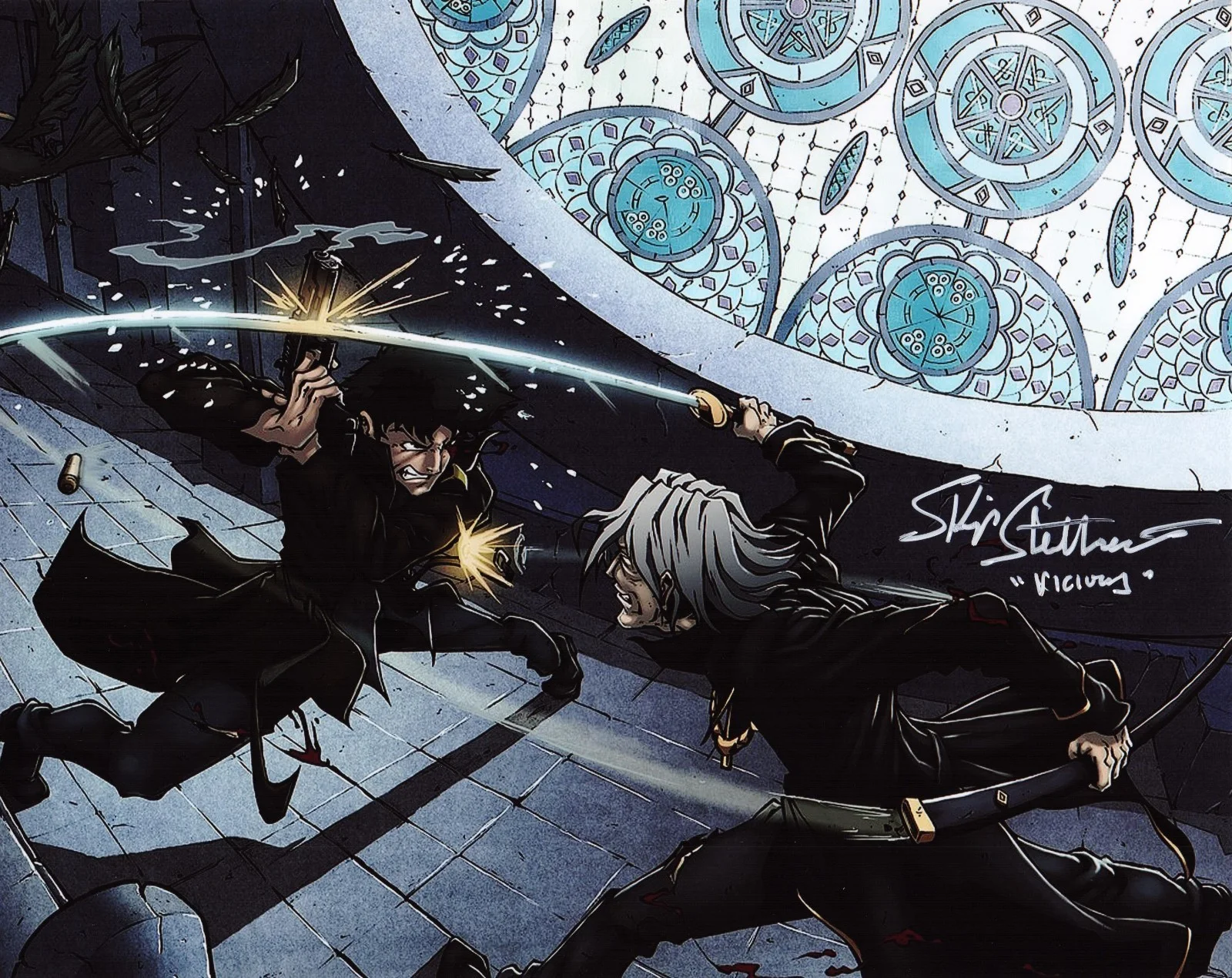 Skip Stellrecht — Vicious signed autographed 8x10 Photo Cowboy Bebop Skip Stellrecht
