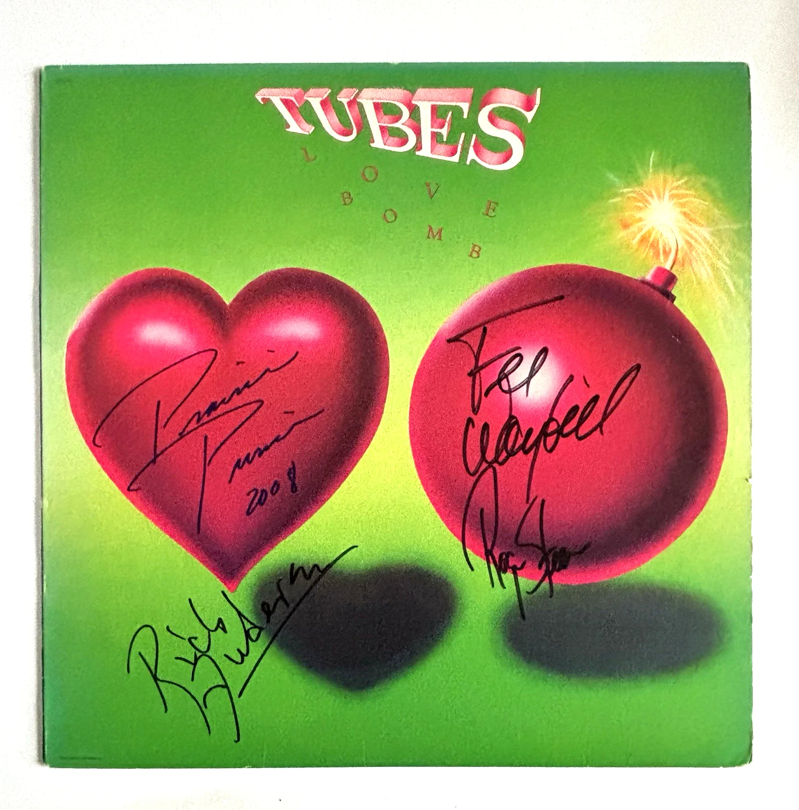 THE TUBES Signed LOVE Vinyl LP RECORD JSA COA Fee Waybill STEEN Anderson PRINCE, image 2