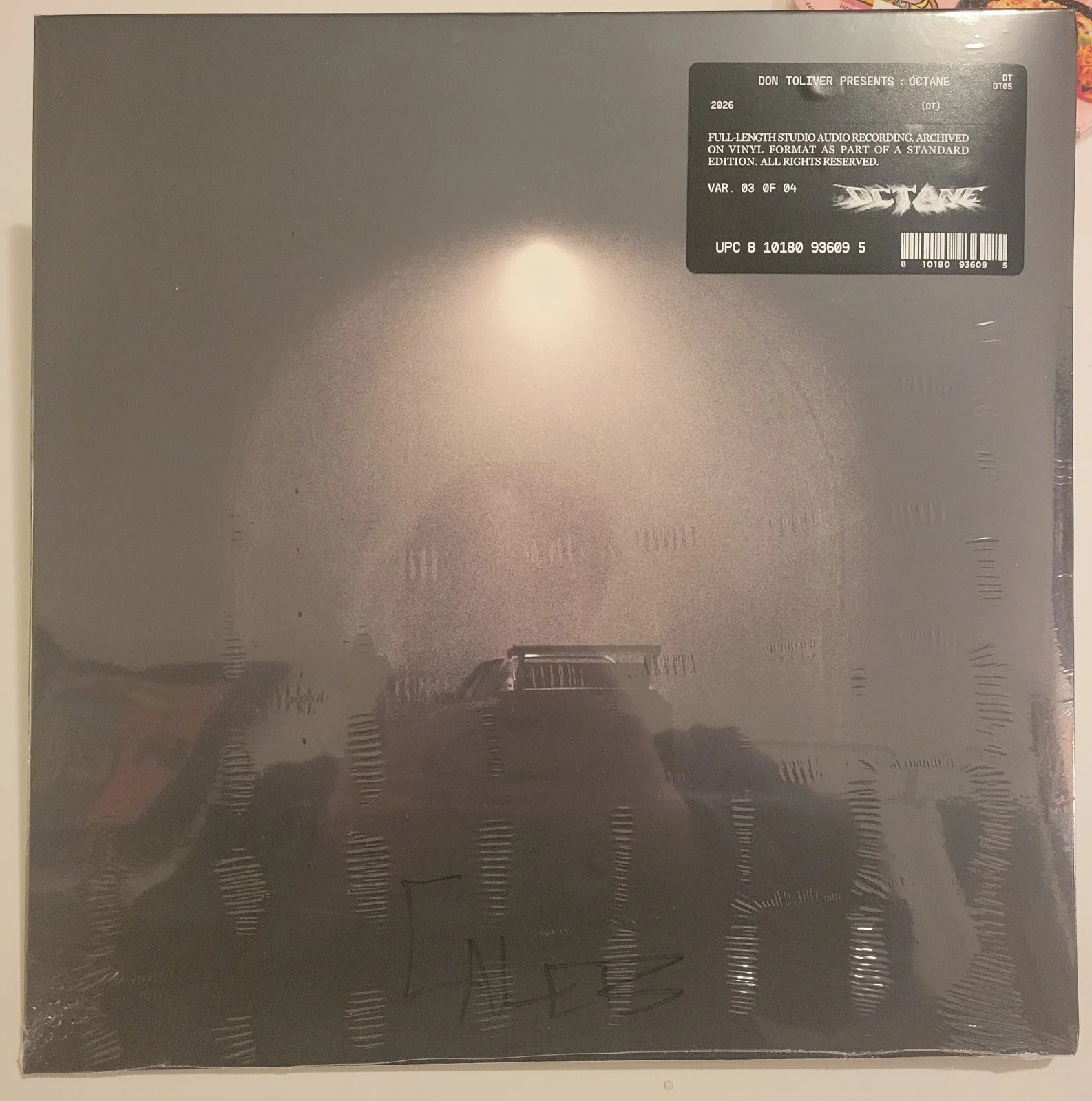 DON TOLIVER Octane 2LP SIGNED Autographed Tunnel Edition Silver Vinyl Clean Sig, изображение 2