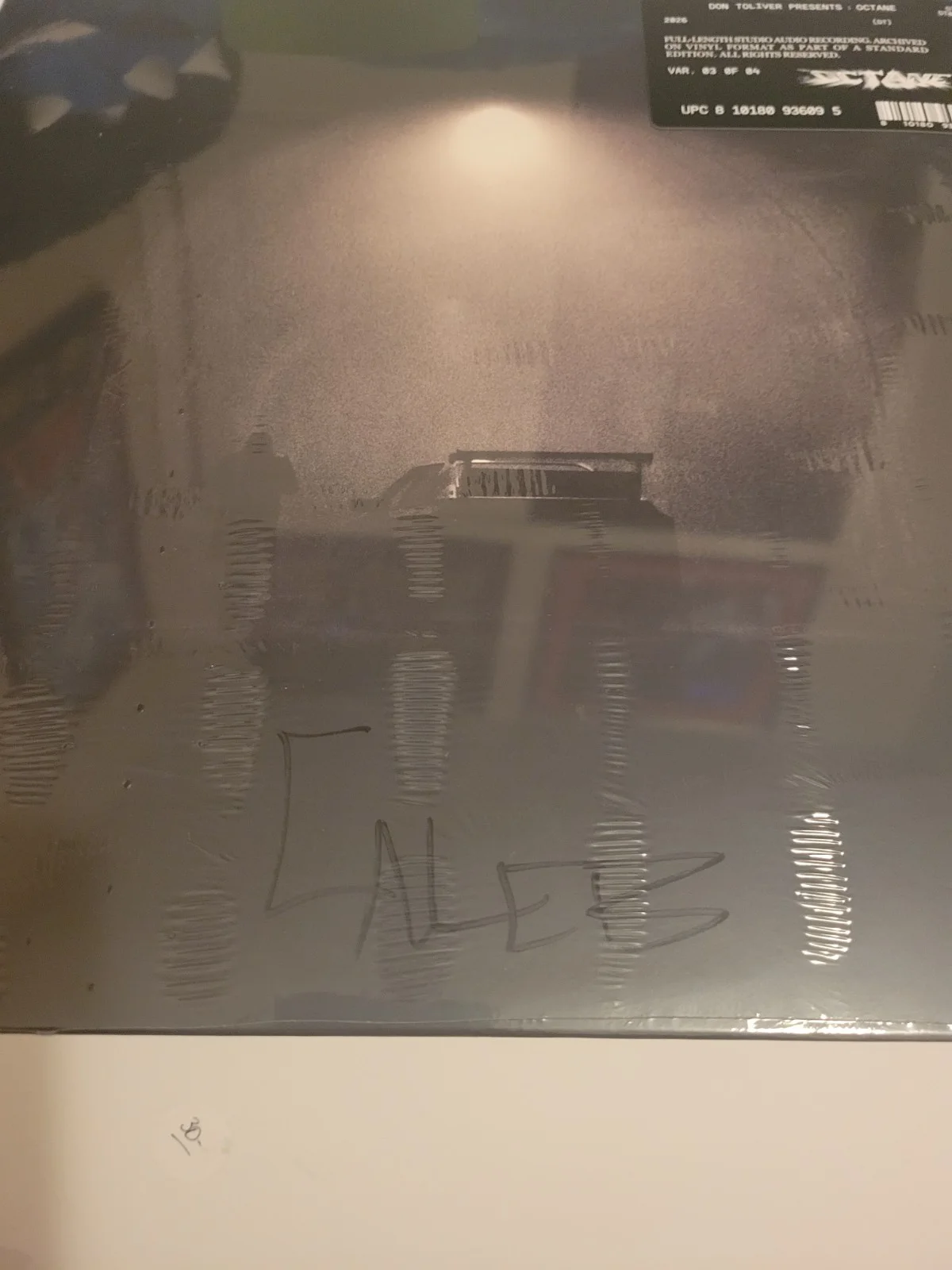 DON TOLIVER Octane 2LP SIGNED Autographed Tunnel Edition Silver Vinyl Clean Sig, изображение 3